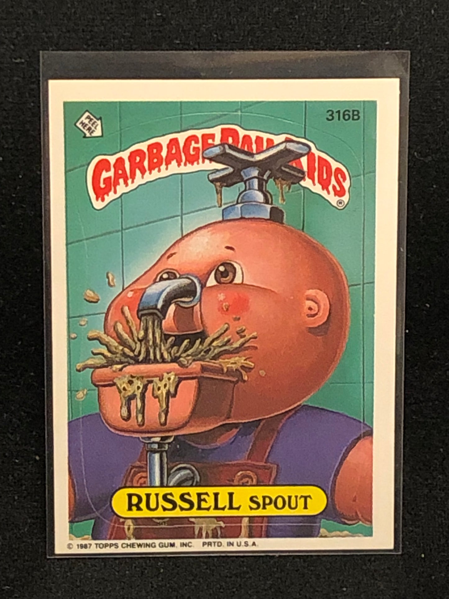 Garbage Pail Kids Original Series 8 (os8) 316b Russell Spout