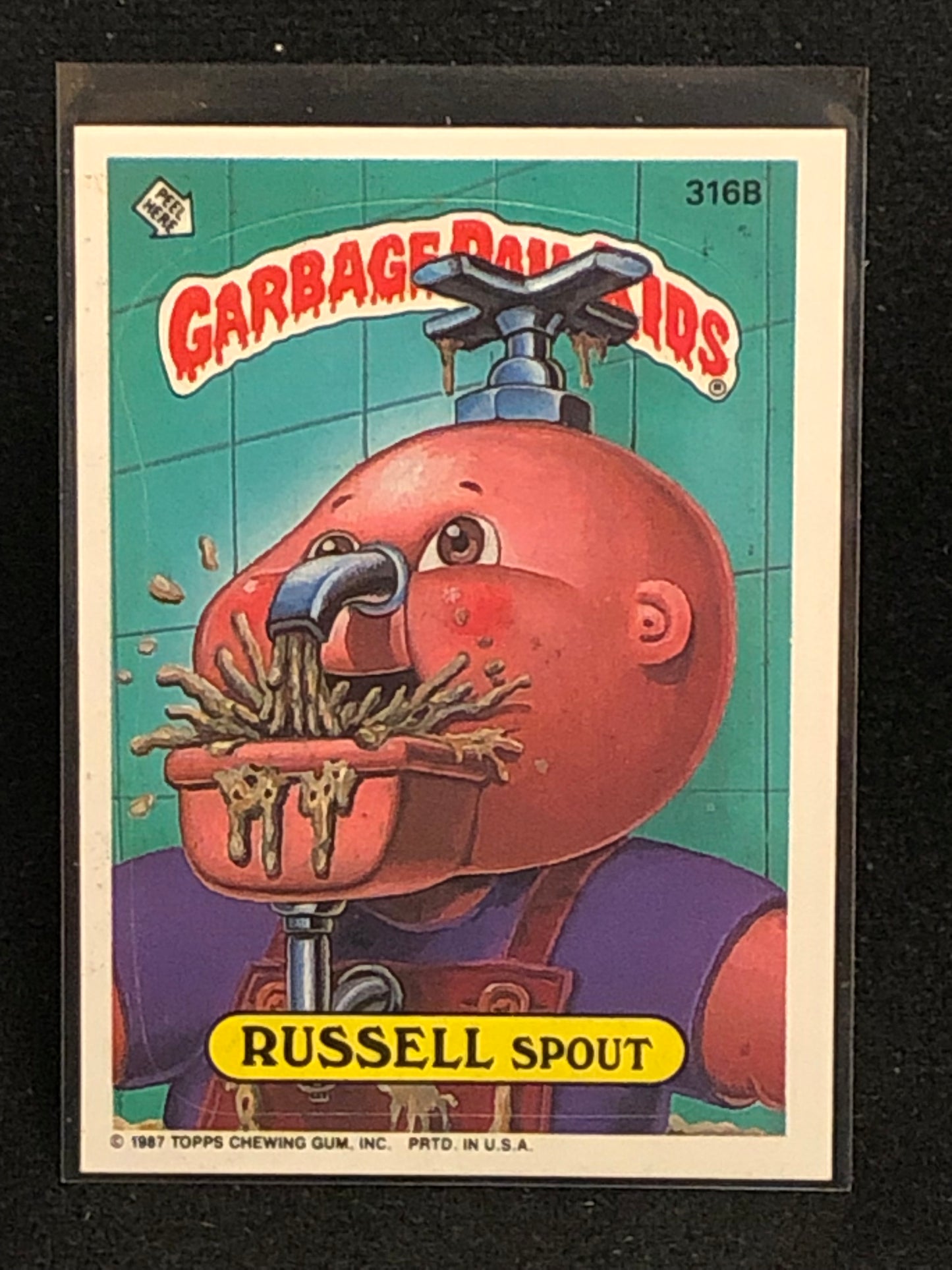 Garbage Pail Kids Original Series 8 (os8) 316b Russell Spout