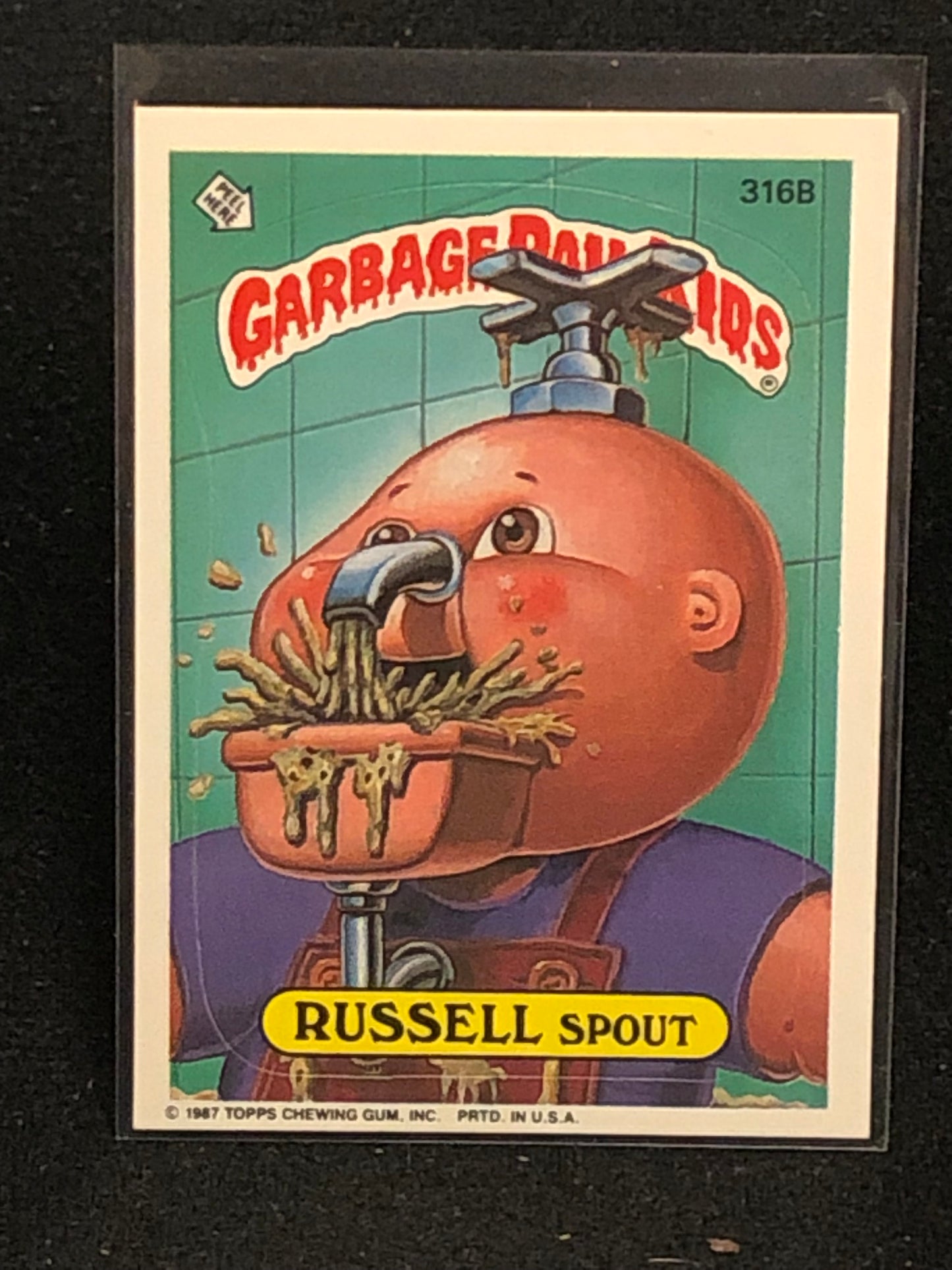 Garbage Pail Kids Original Series 8 (os8) 316b Russell Spout