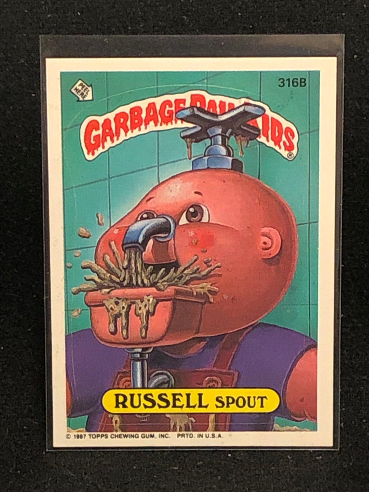 Garbage Pail Kids Original Series 8 (os8) 316b Russell Spout