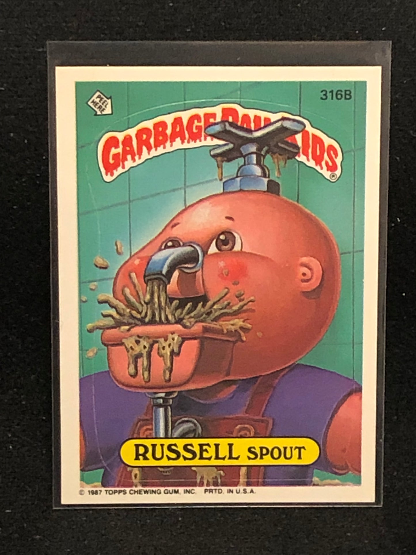 Garbage Pail Kids Original Series 8 (os8) 316b Russell Spout