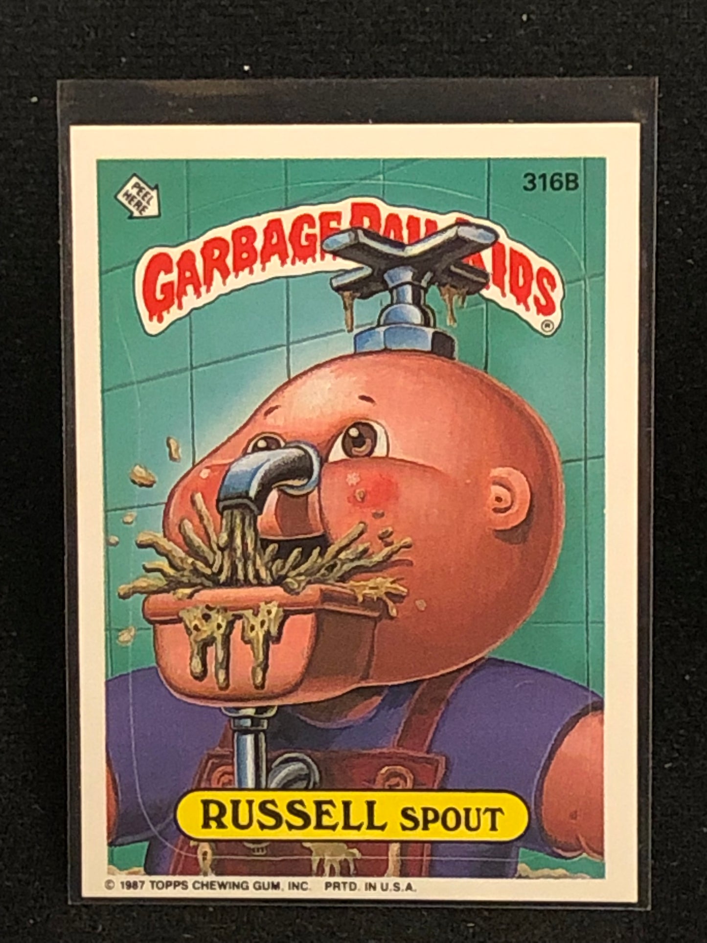 Garbage Pail Kids Original Series 8 (os8) 316b Russell Spout