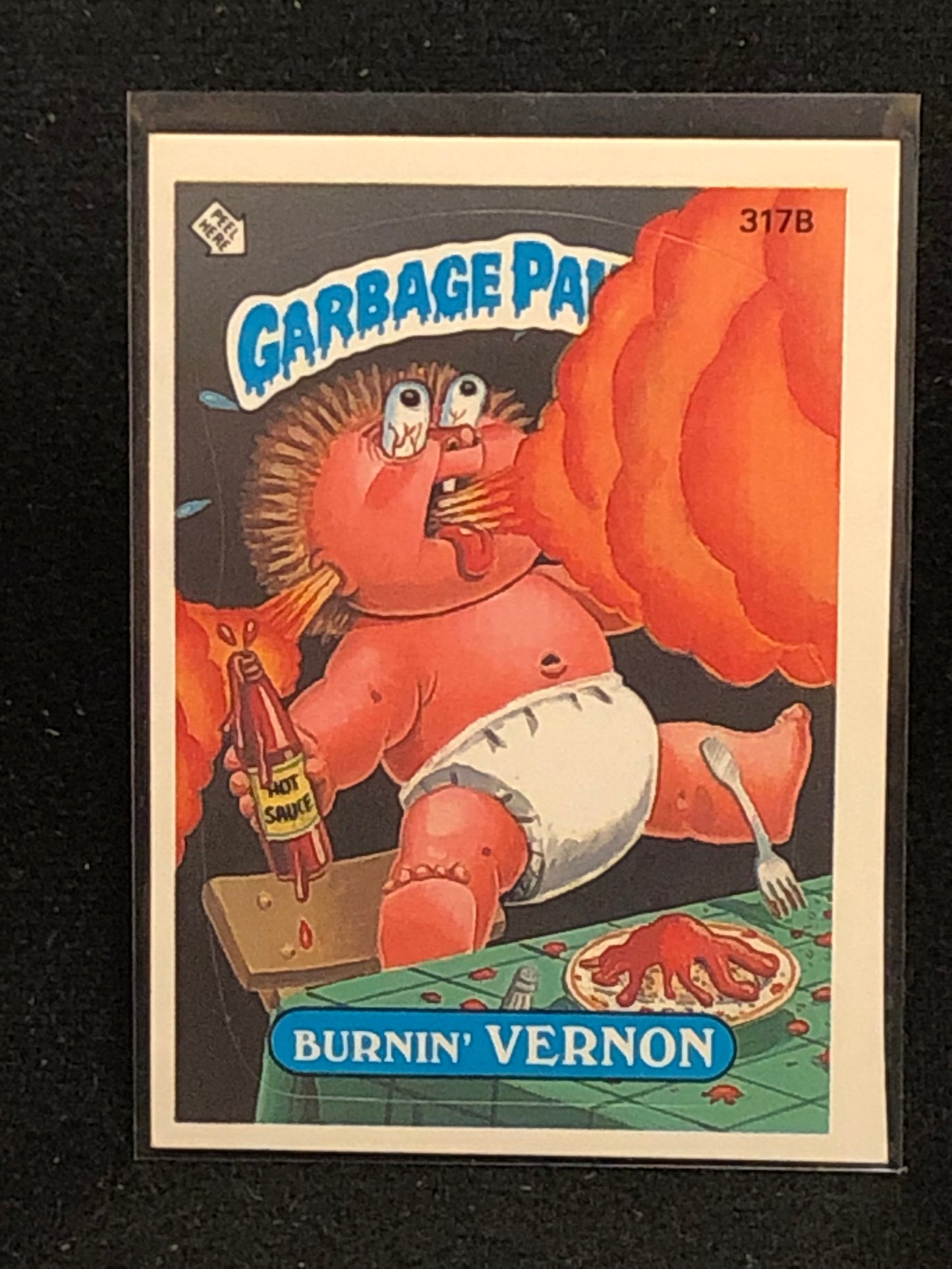 Garbage Pail Kids Original Series 8 (os8) 317b Burnin Vernon