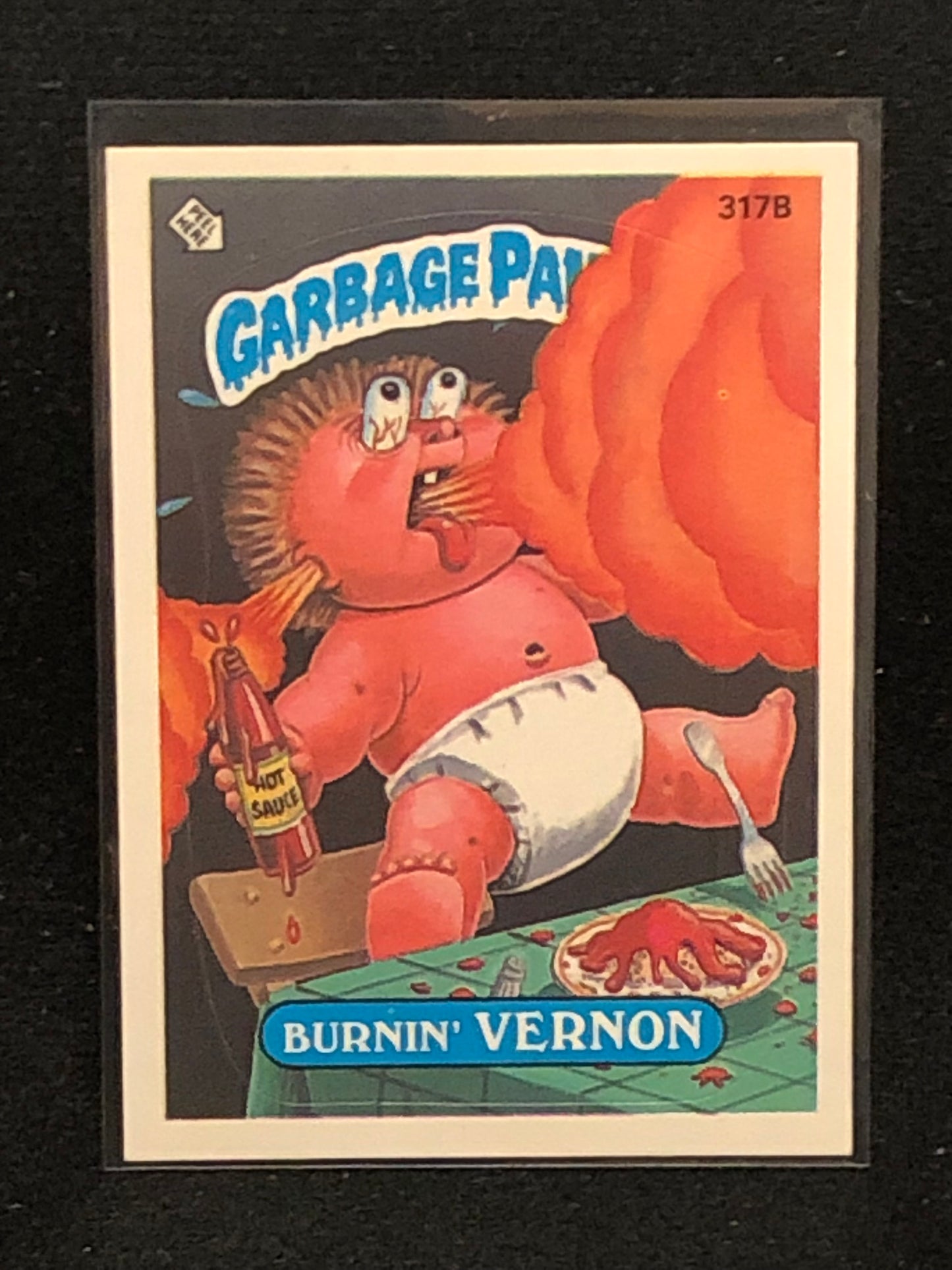 Garbage Pail Kids Original Series 8 (os8) 317b Burnin Vernon