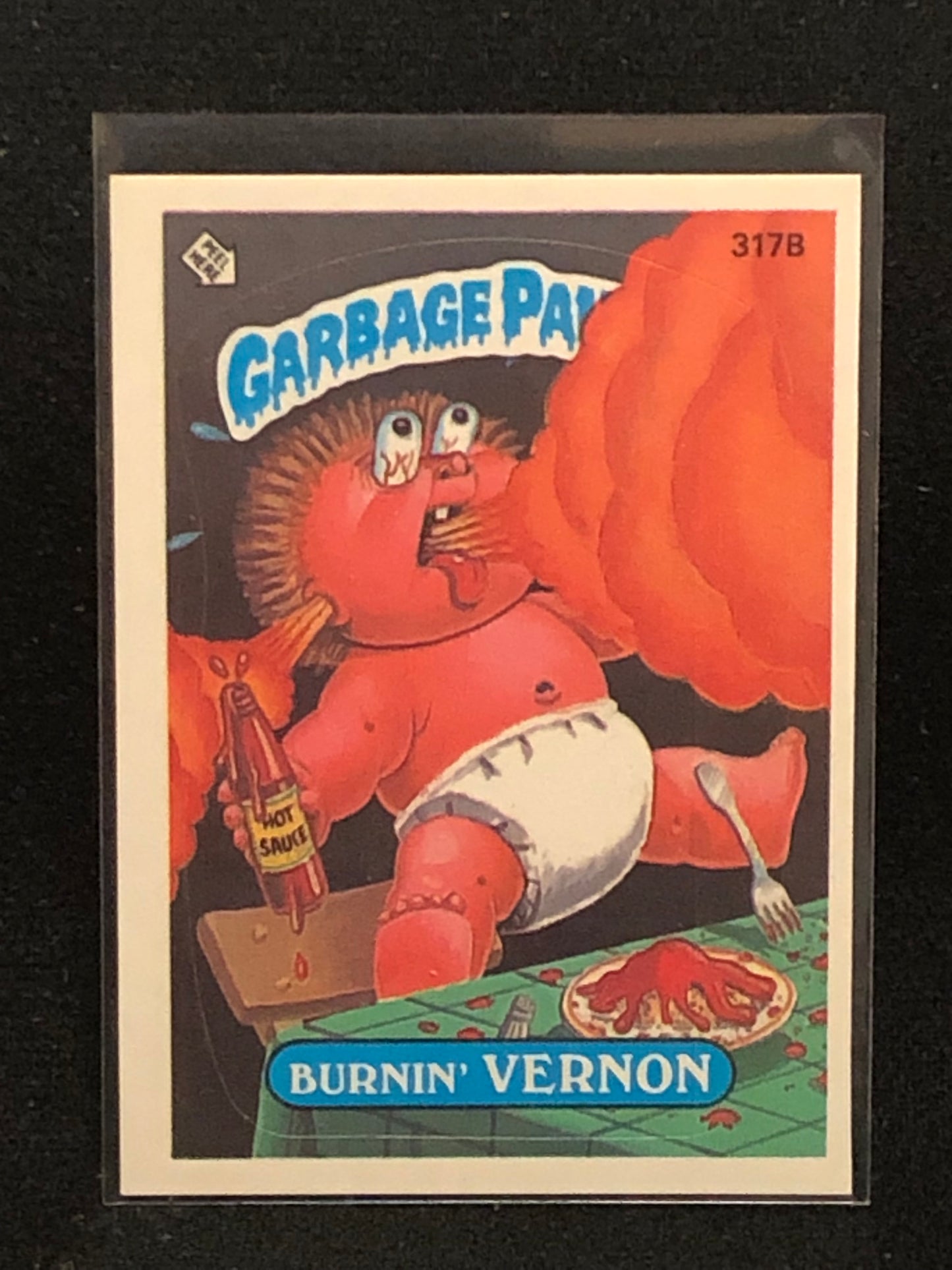 Garbage Pail Kids Original Series 8 (os8) 317b Burnin Vernon