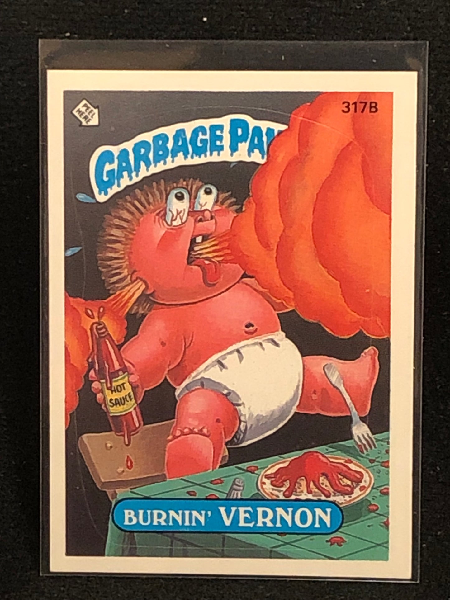 Garbage Pail Kids Original Series 8 (os8) 317b Burnin Vernon