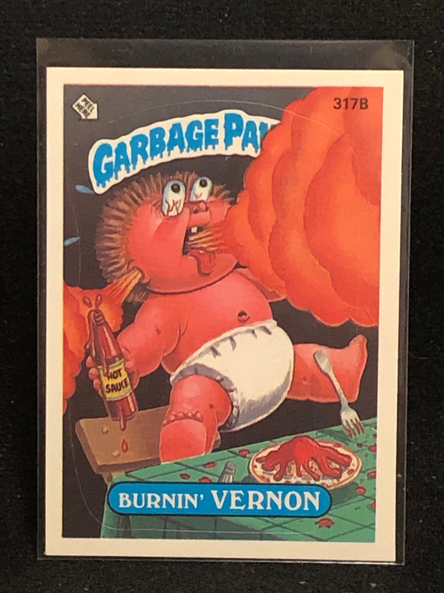 Garbage Pail Kids Original Series 8 (os8) 317b Burnin Vernon