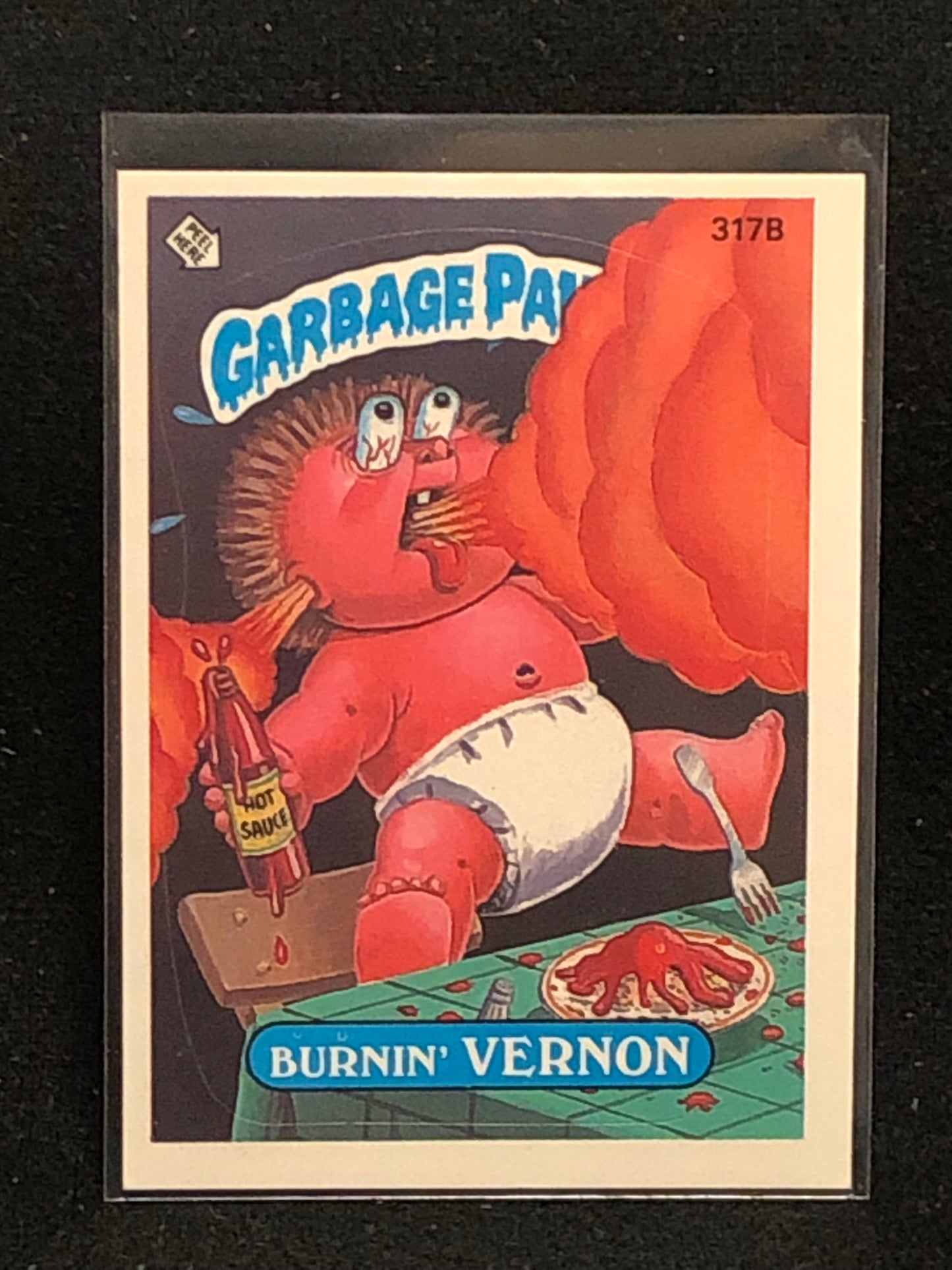 Garbage Pail Kids Original Series 8 (os8) 317b Burnin Vernon