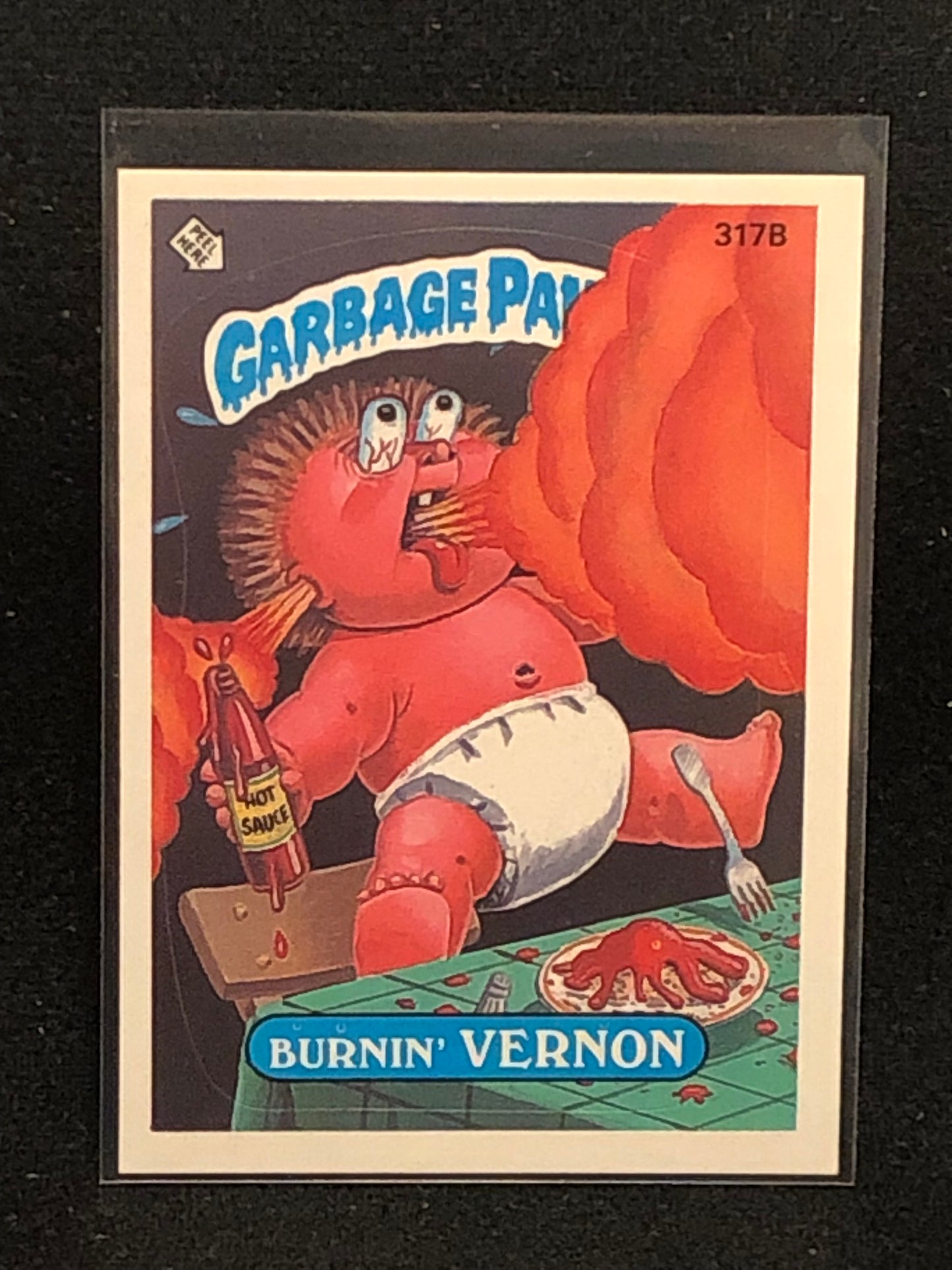 Garbage Pail Kids Original Series 8 (os8) 317b Burnin Vernon