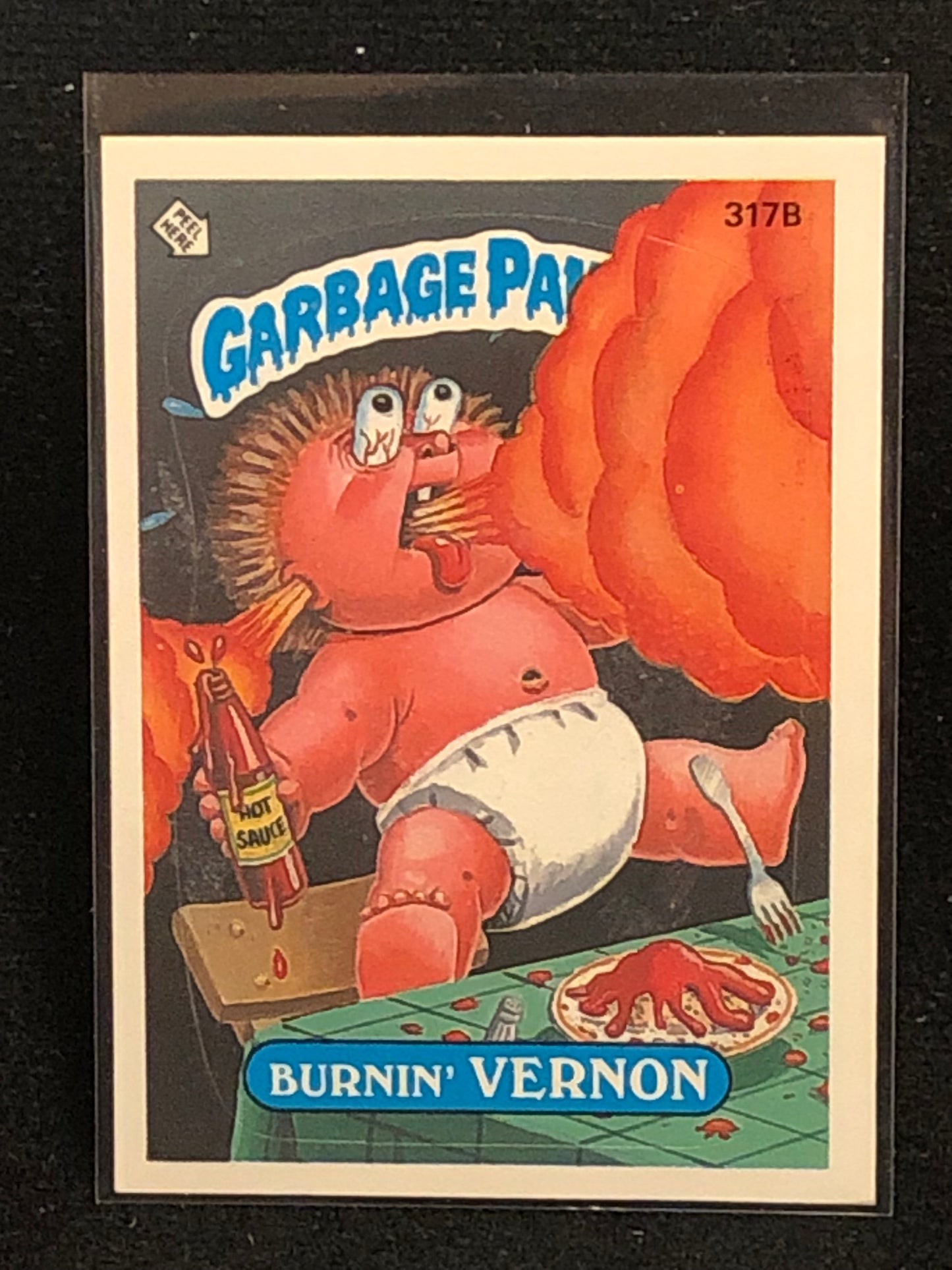 Garbage Pail Kids Original Series 8 (os8) 317b Burnin Vernon