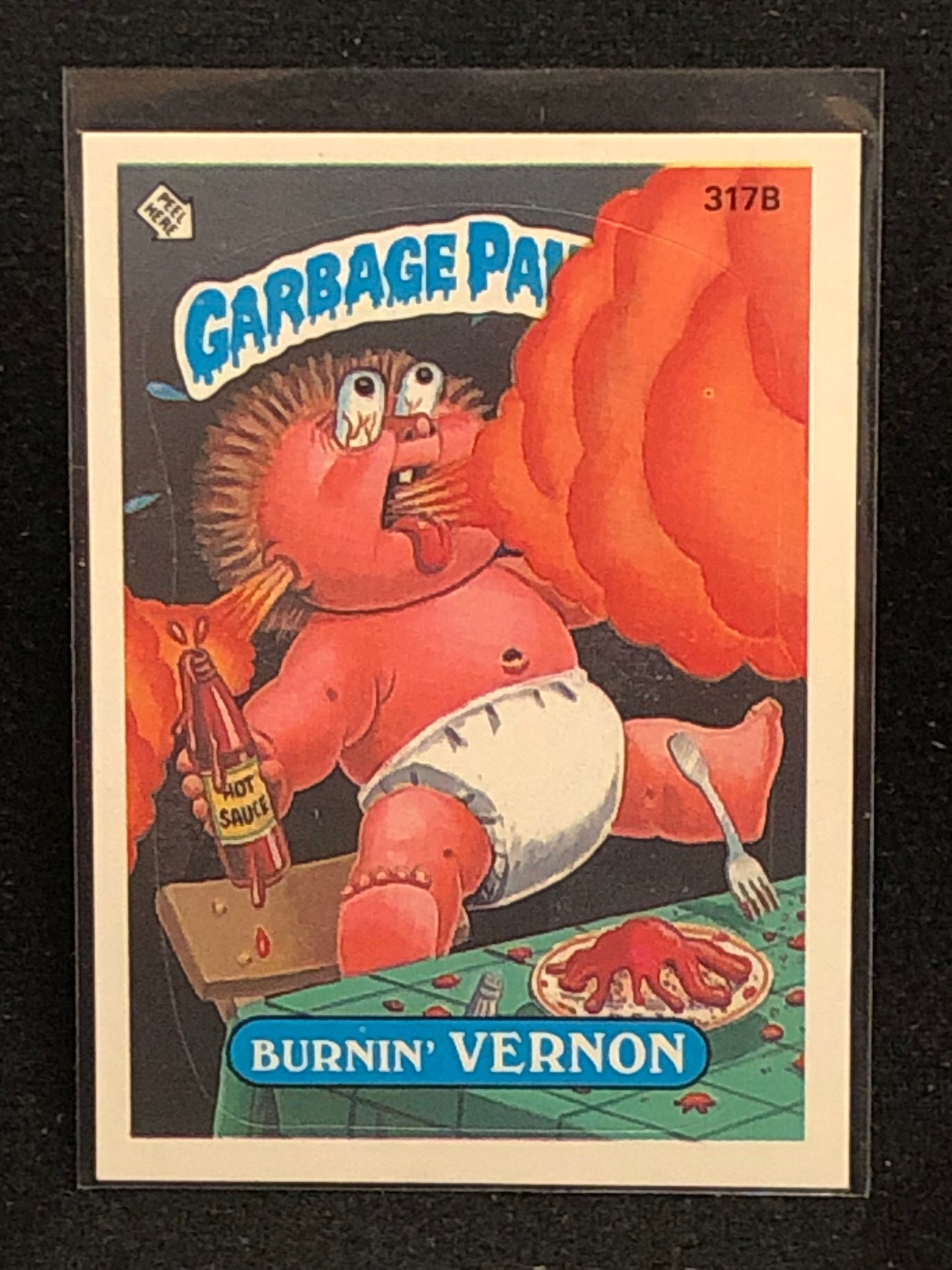 Garbage Pail Kids Original Series 8 (os8) 317b Burnin Vernon