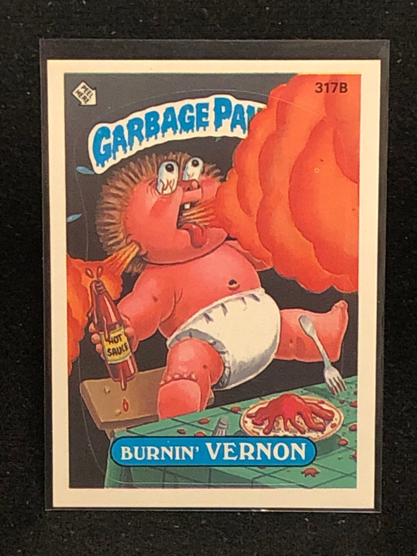 Garbage Pail Kids Original Series 8 (os8) 317b Burnin Vernon