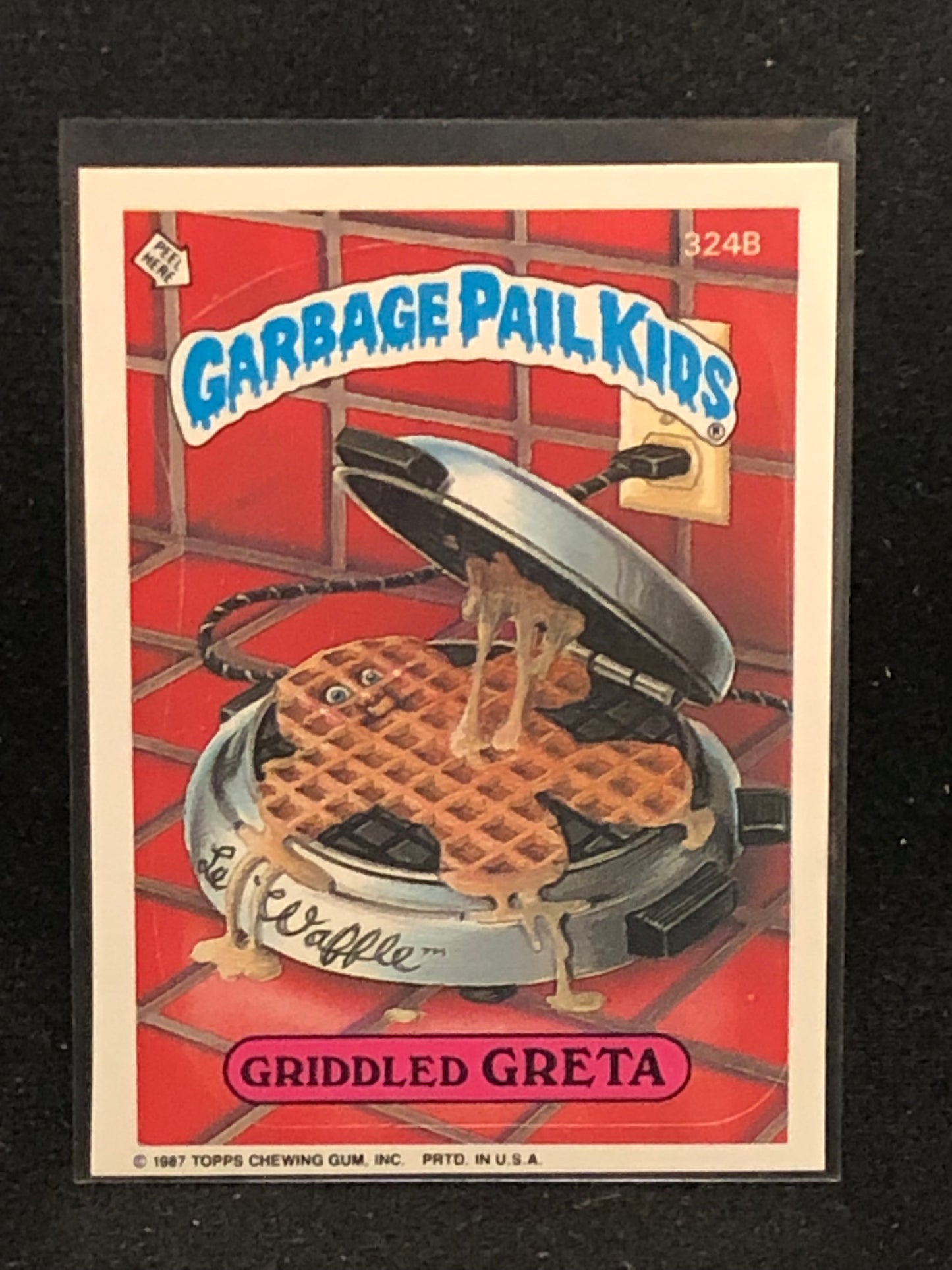 Garbage Pail Kids Original Series 8 (os8) 324b Griddled Greta