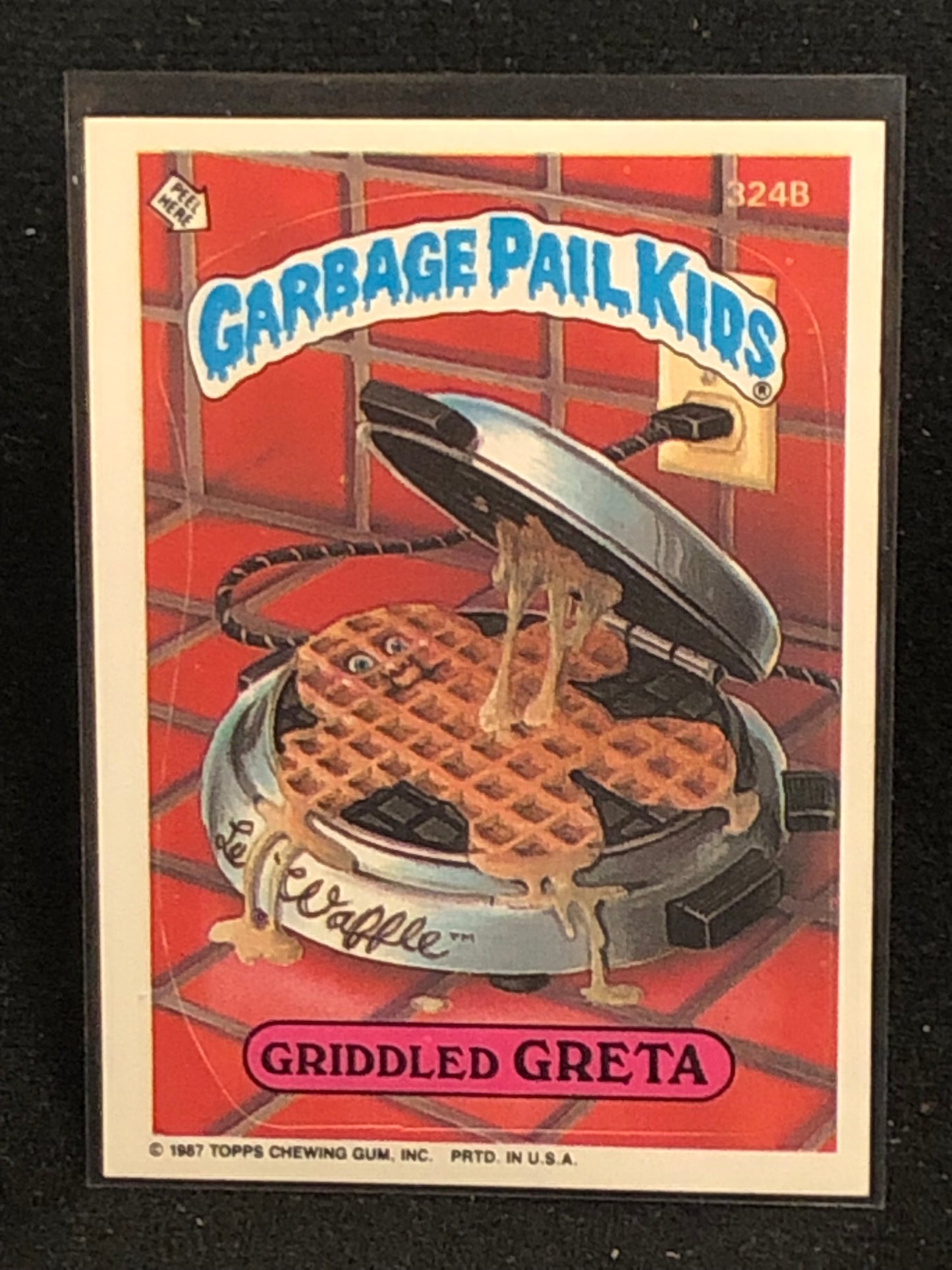 Garbage Pail Kids Original Series 8 (os8) 324b Griddled Greta