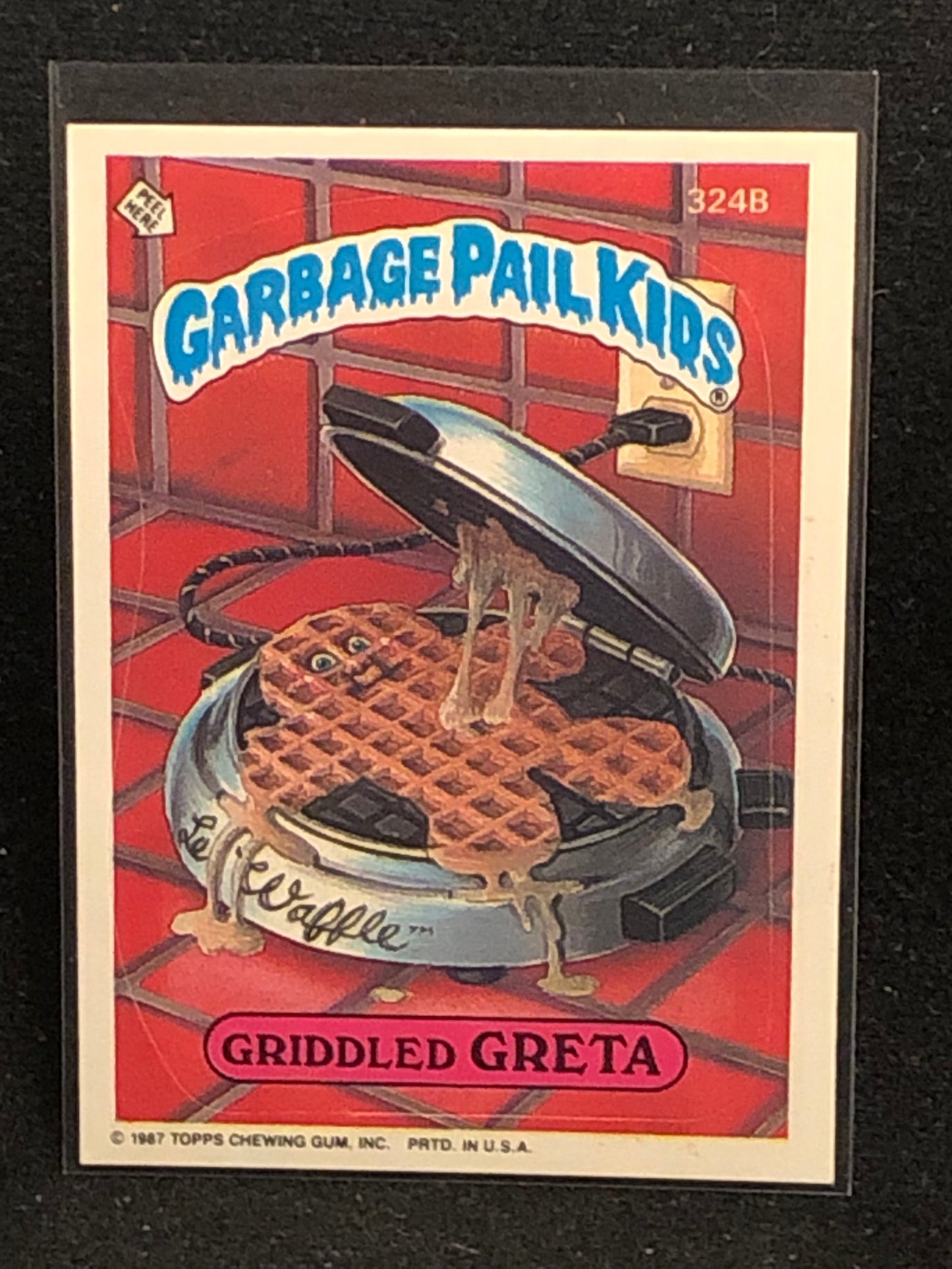 Garbage Pail Kids Original Series 8 (os8) 324b Griddled Greta