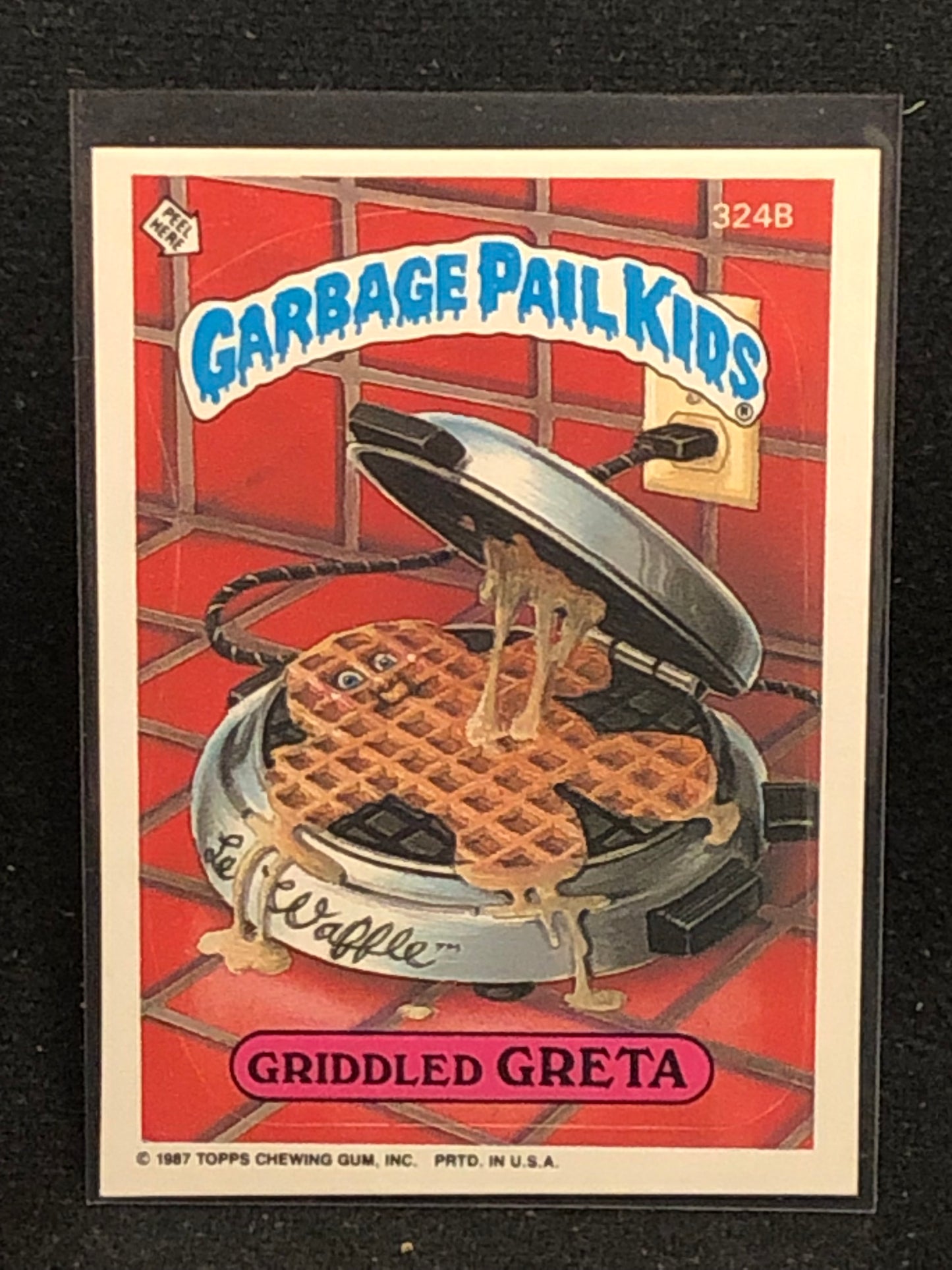 Garbage Pail Kids Original Series 8 (os8) 324b Griddled Greta