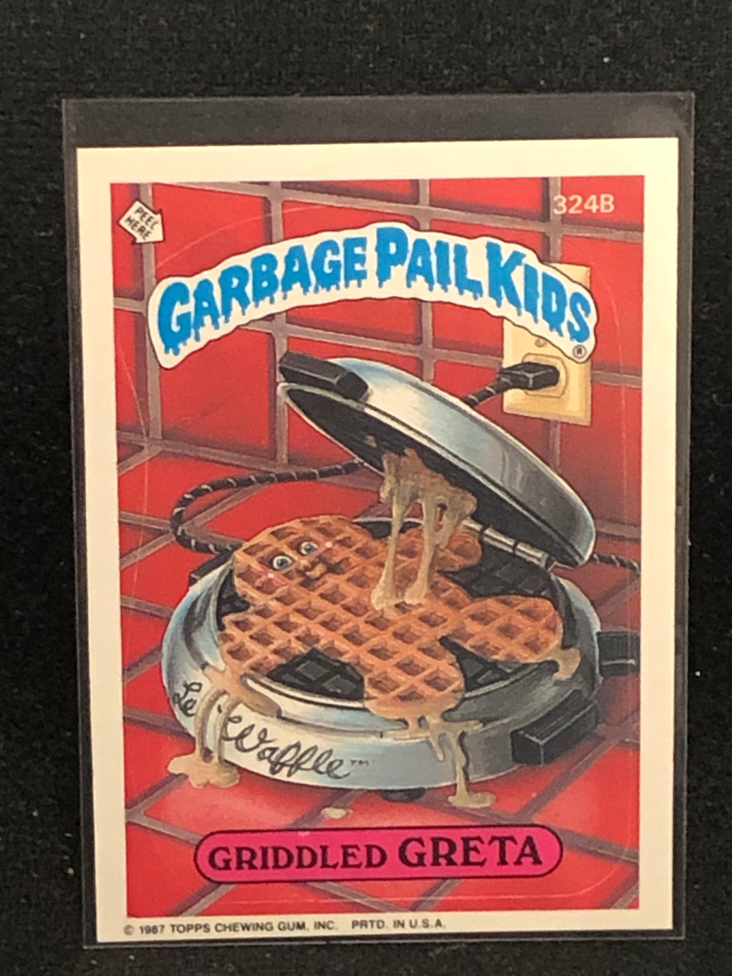 Garbage Pail Kids Original Series 8 (os8) 324b Griddled Greta