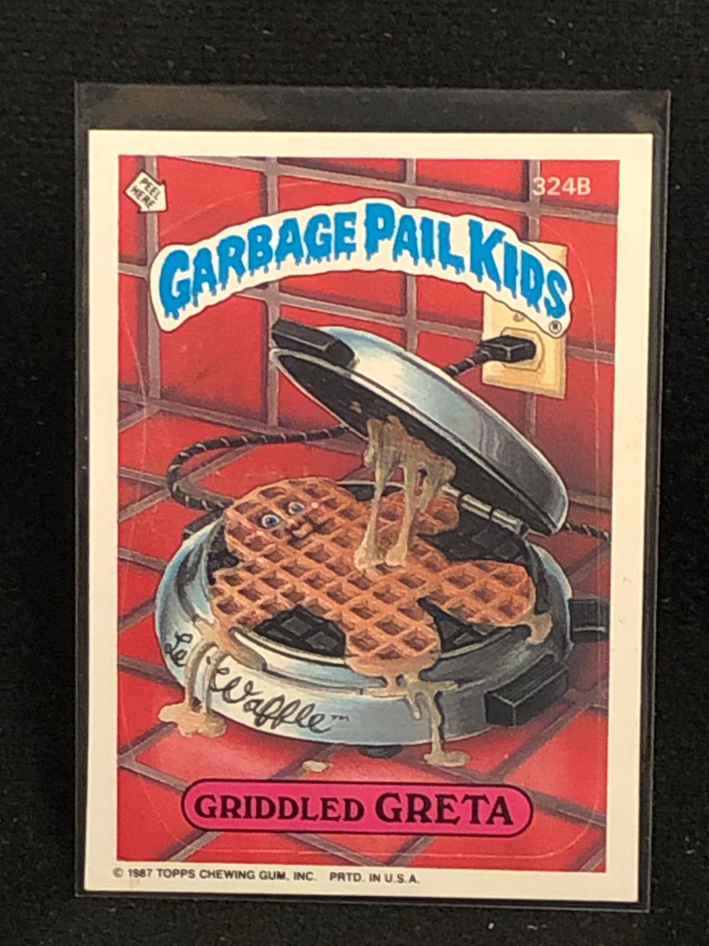 Garbage Pail Kids Original Series 8 (os8) 324b Griddled Greta