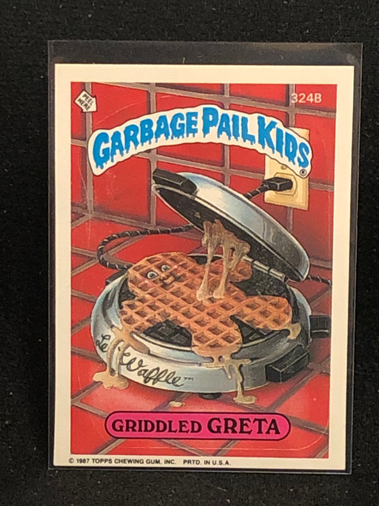 Garbage Pail Kids Original Series 8 (os8) 324b Griddled Greta