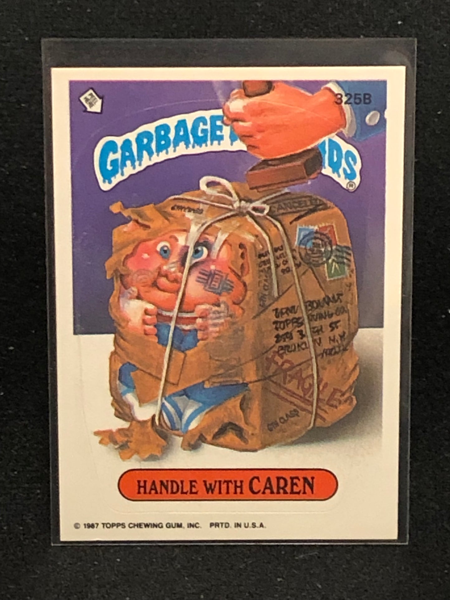 Garbage Pail Kids Original Series 8 (os8) 325b Handle With Caren