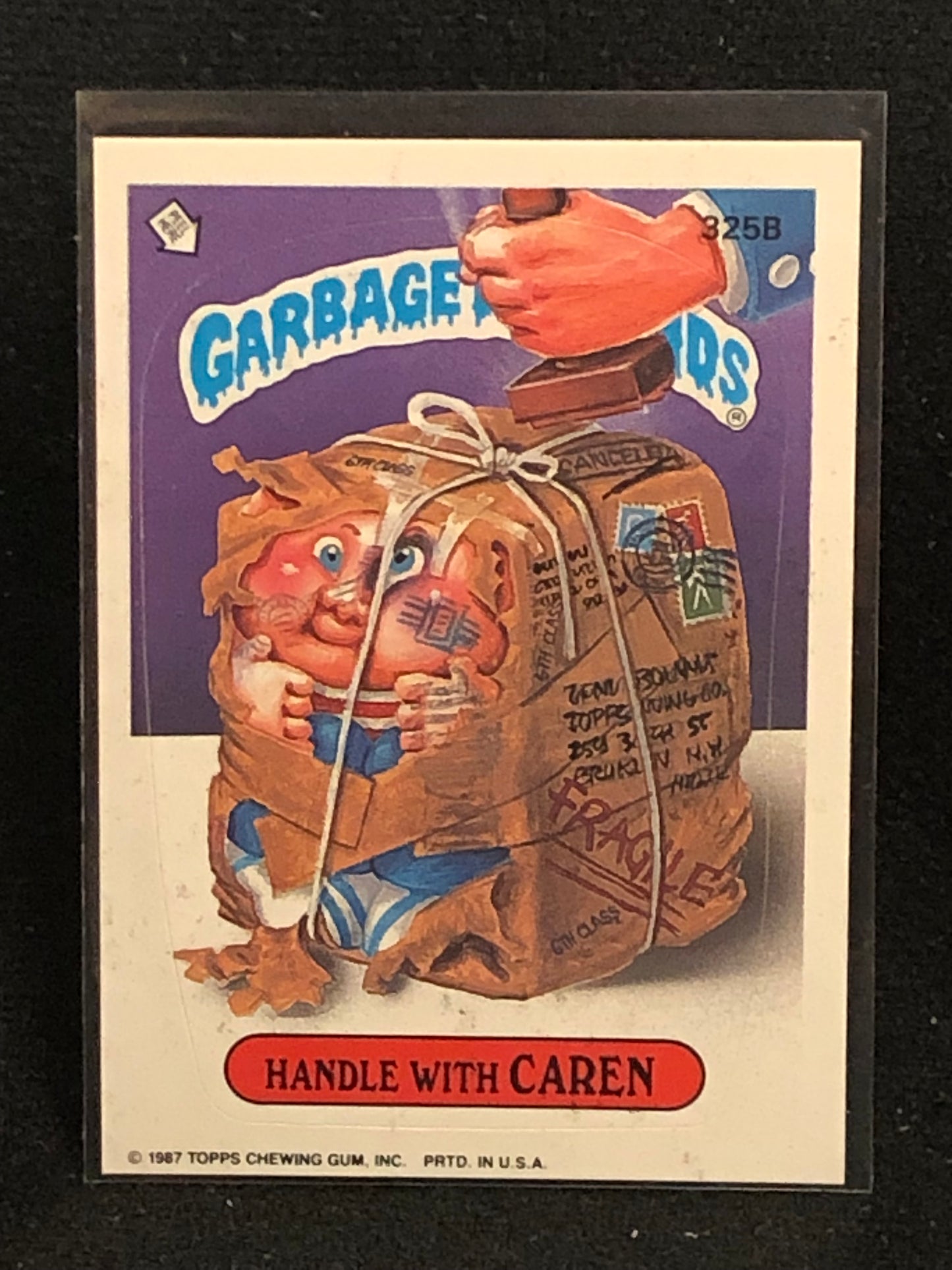 Garbage Pail Kids Original Series 8 (os8) 325b Handle With Caren