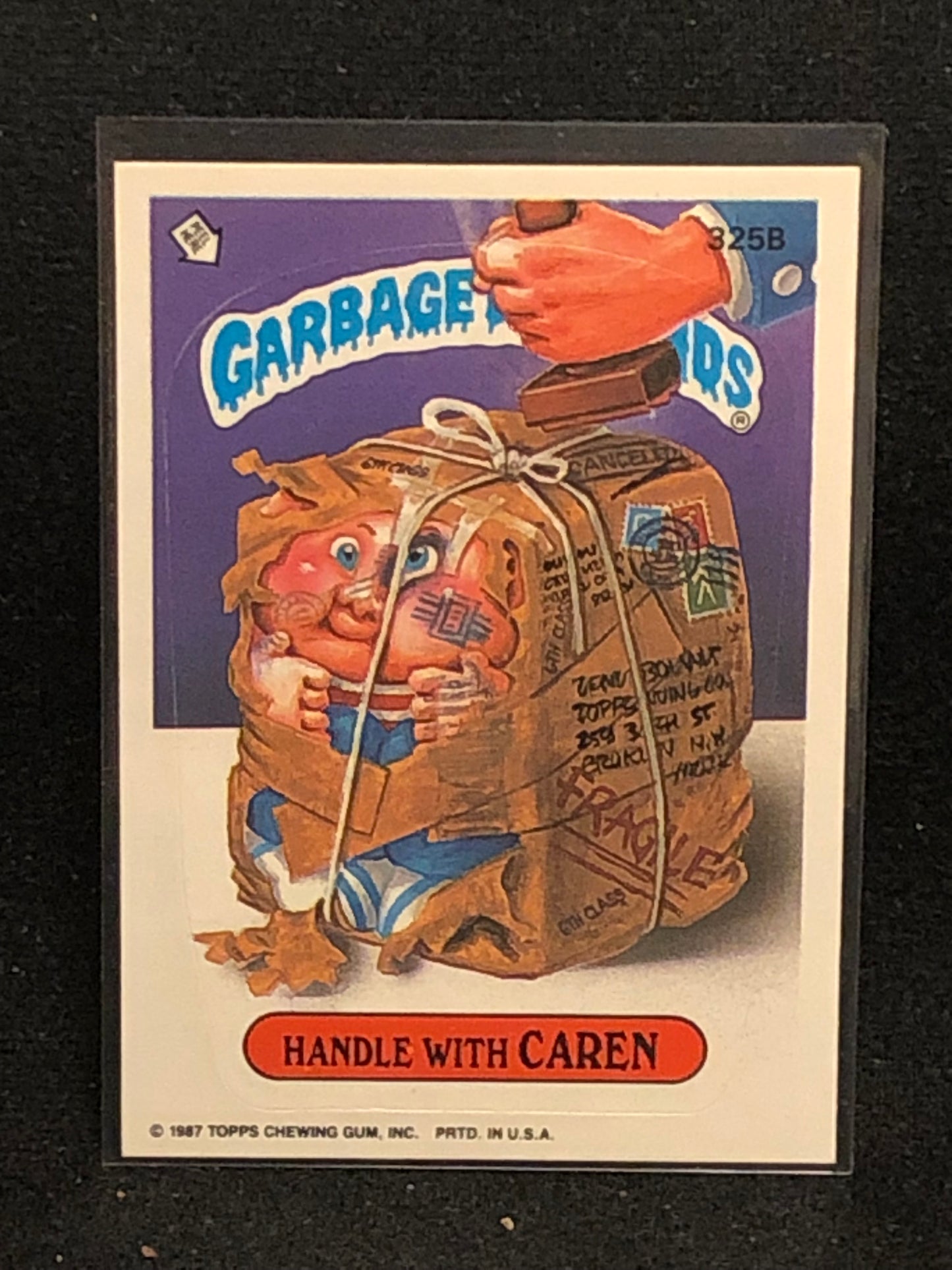 Garbage Pail Kids Original Series 8 (os8) 325b Handle With Caren