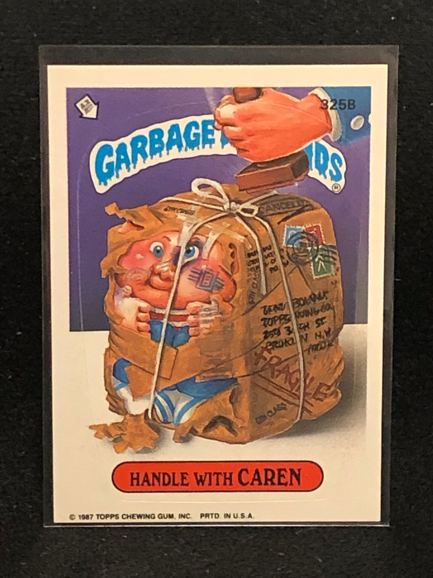 Garbage Pail Kids Original Series 8 (os8) 325b Handle With Caren