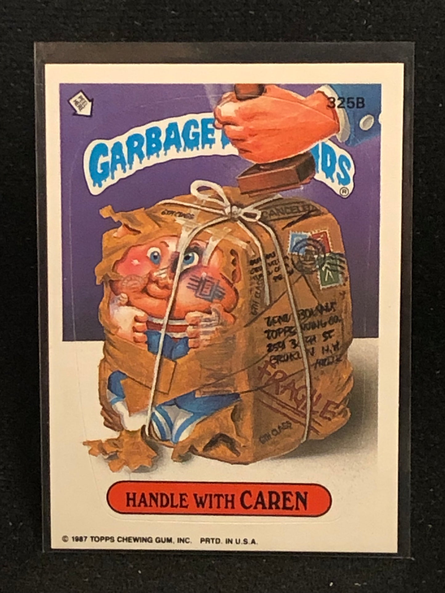 Garbage Pail Kids Original Series 8 (os8) 325b Handle With Caren