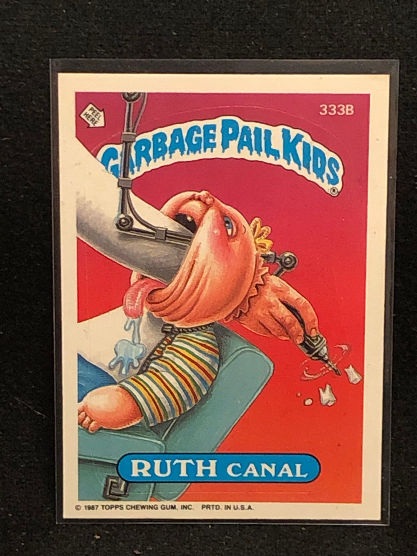 Garbage Pail Kids Original Series 8 (os8) 333b Ruth Canal