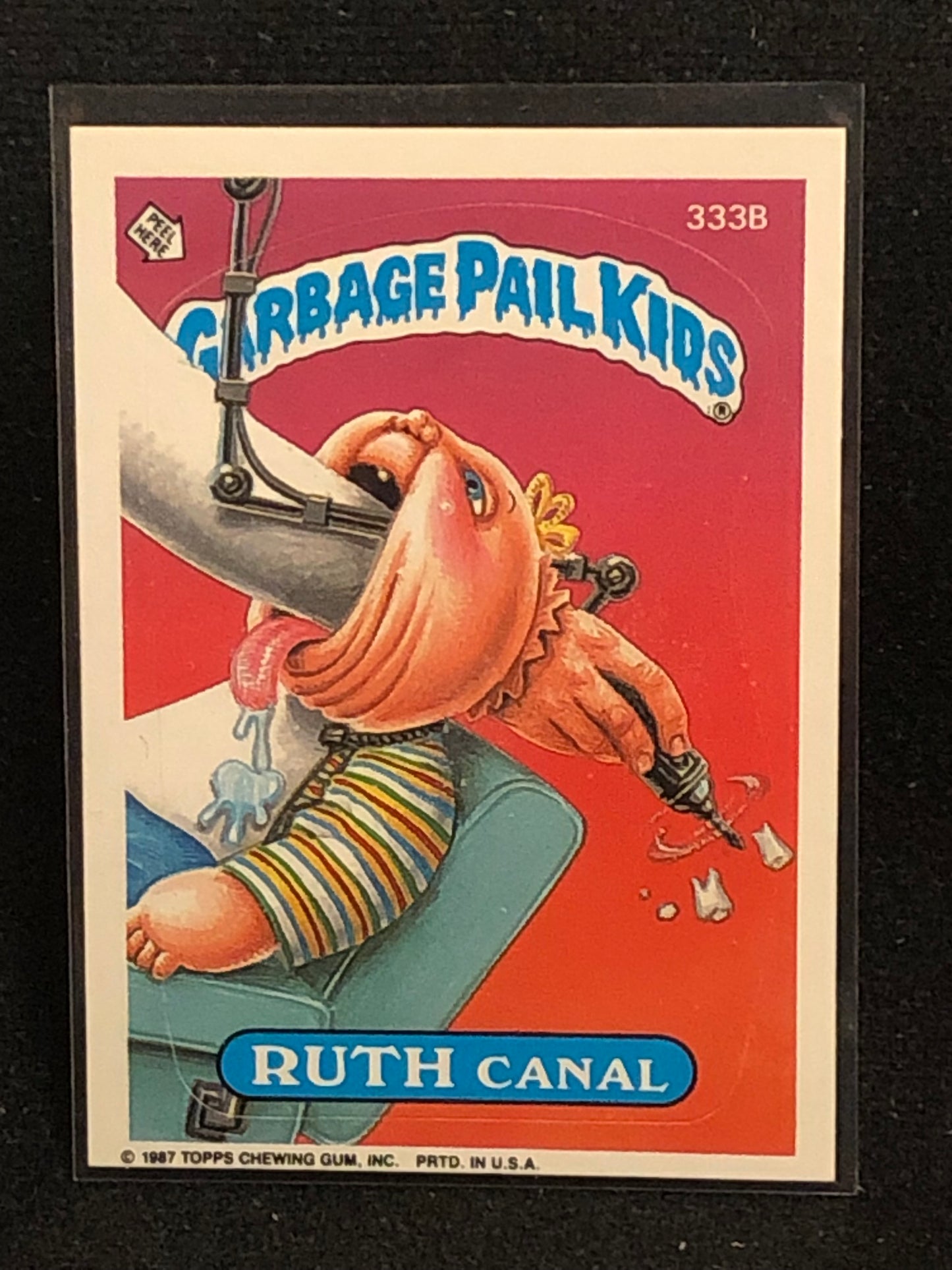 Garbage Pail Kids Original Series 8 (os8) 333b Ruth Canal