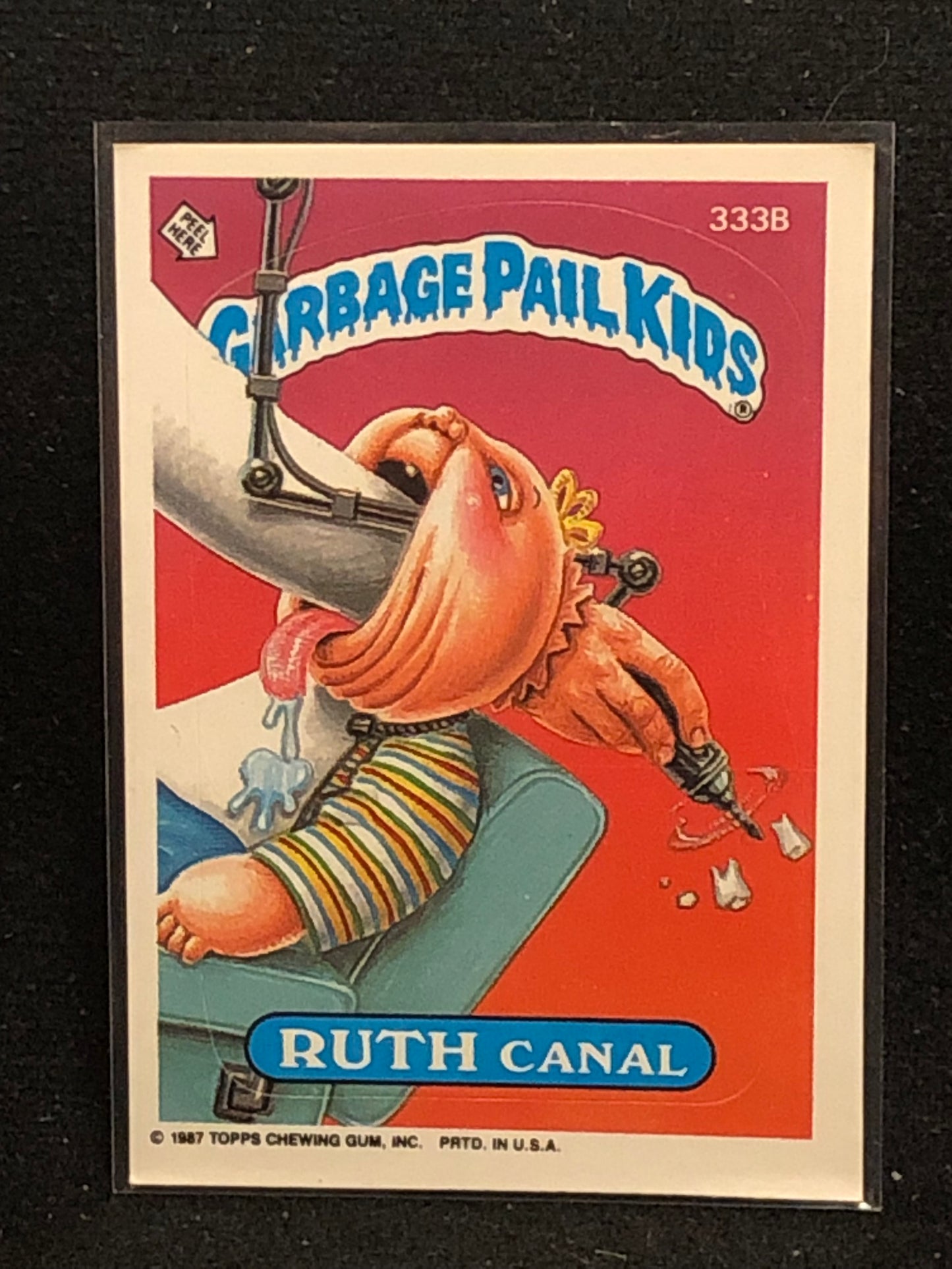 Garbage Pail Kids Original Series 8 (os8) 333b Ruth Canal