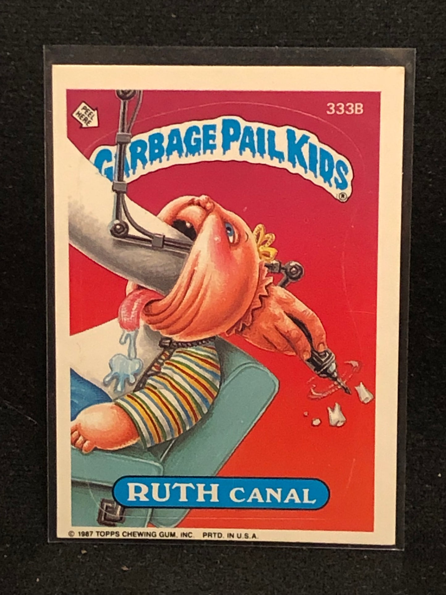 Garbage Pail Kids Original Series 8 (os8) 333b Ruth Canal