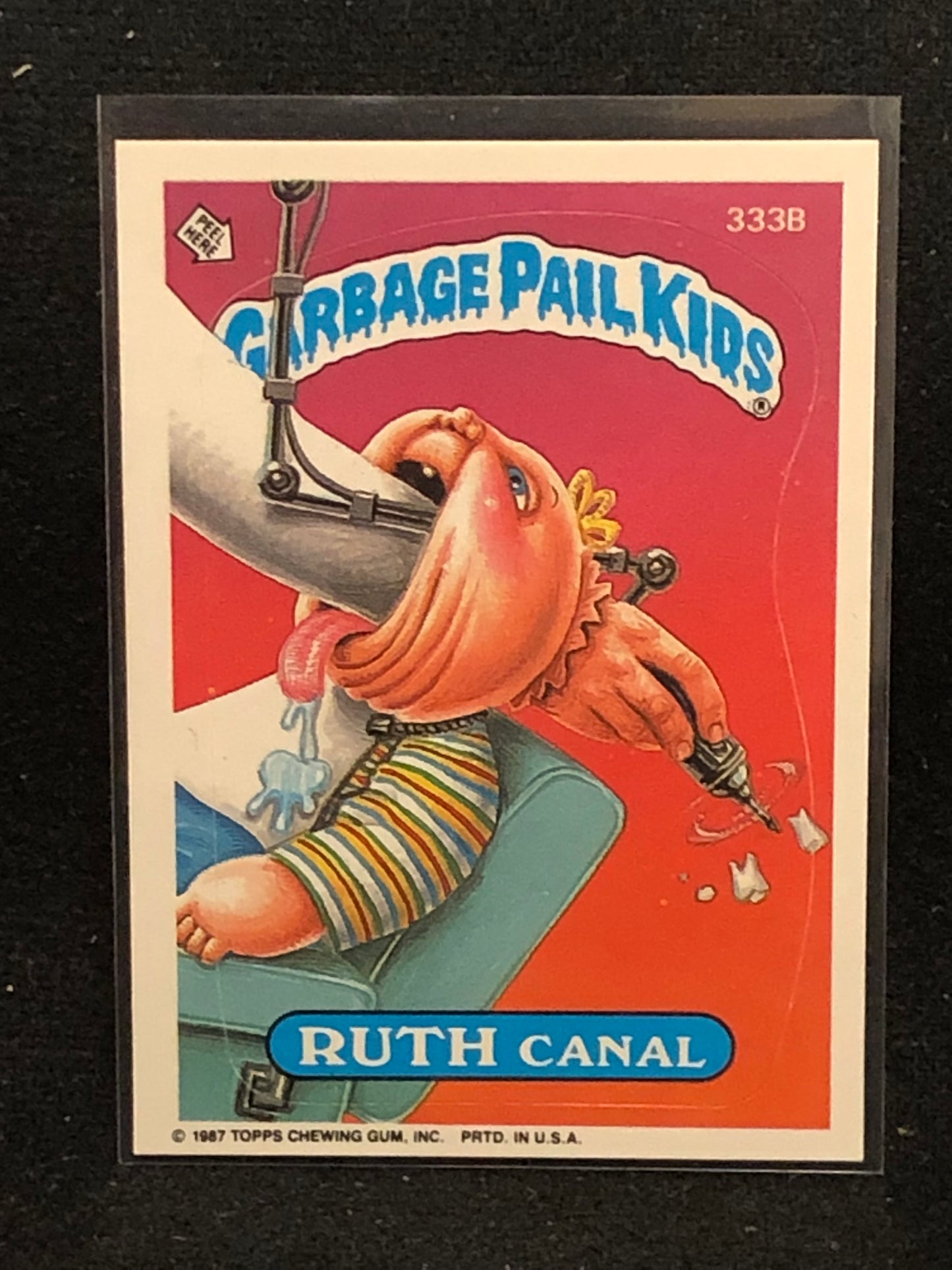 Garbage Pail Kids Original Series 8 (os8) 333b Ruth Canal