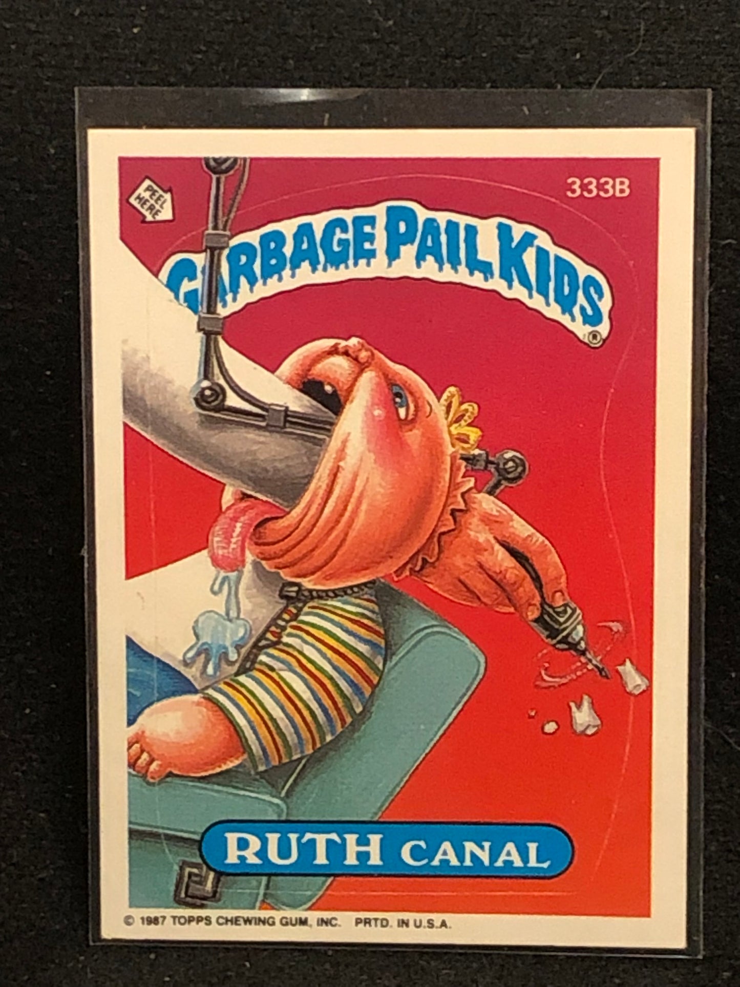 Garbage Pail Kids Original Series 8 (os8) 333b Ruth Canal