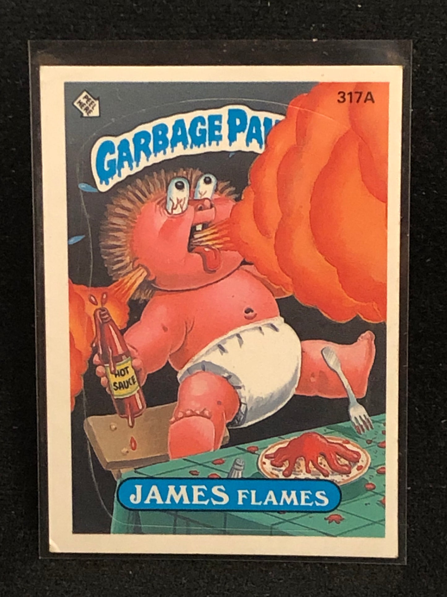 Garbage Pail Kids Original Series 8 (os8) 317a James Flames