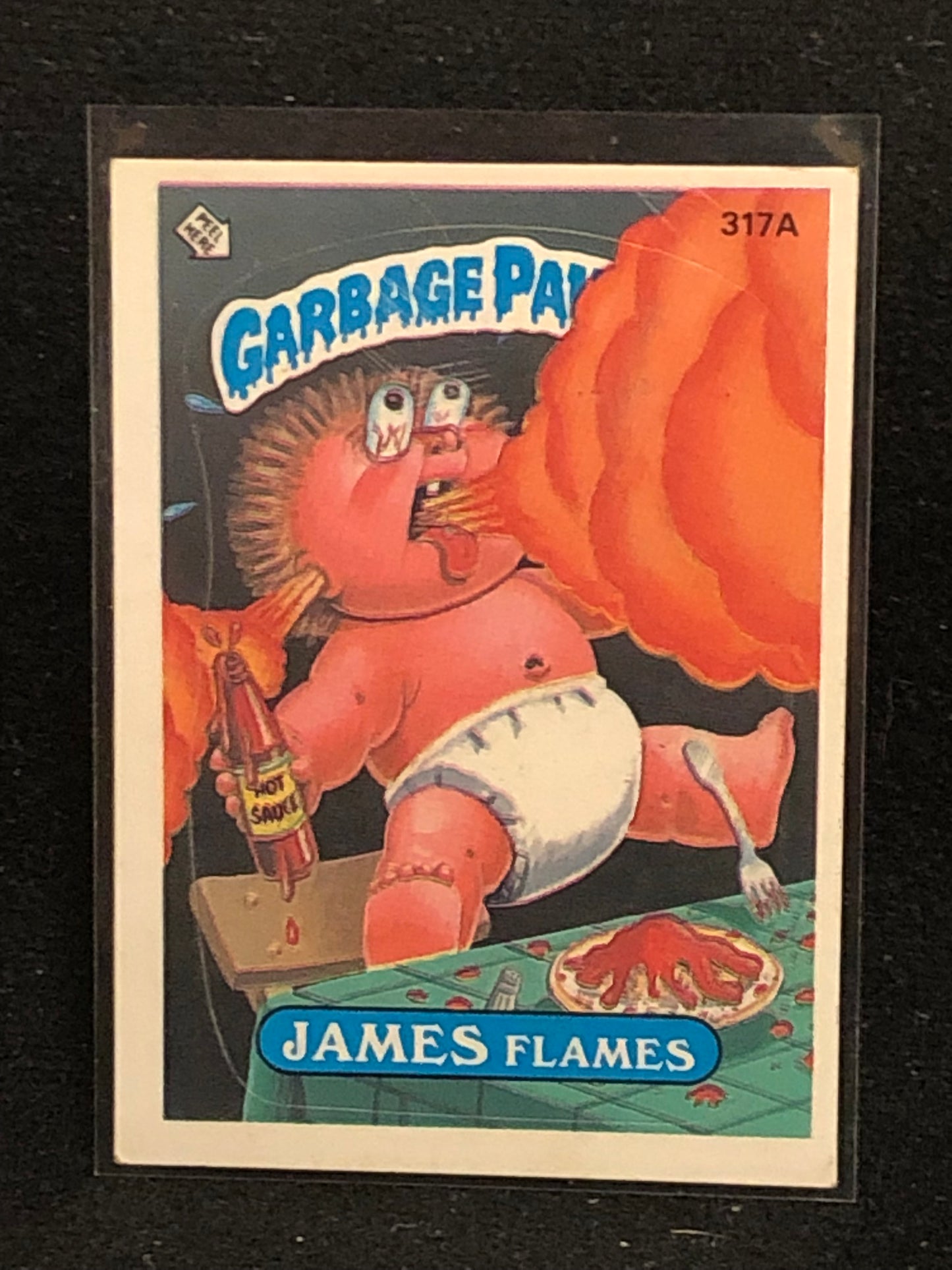 Garbage Pail Kids Original Series 8 (os8) 317a James Flames