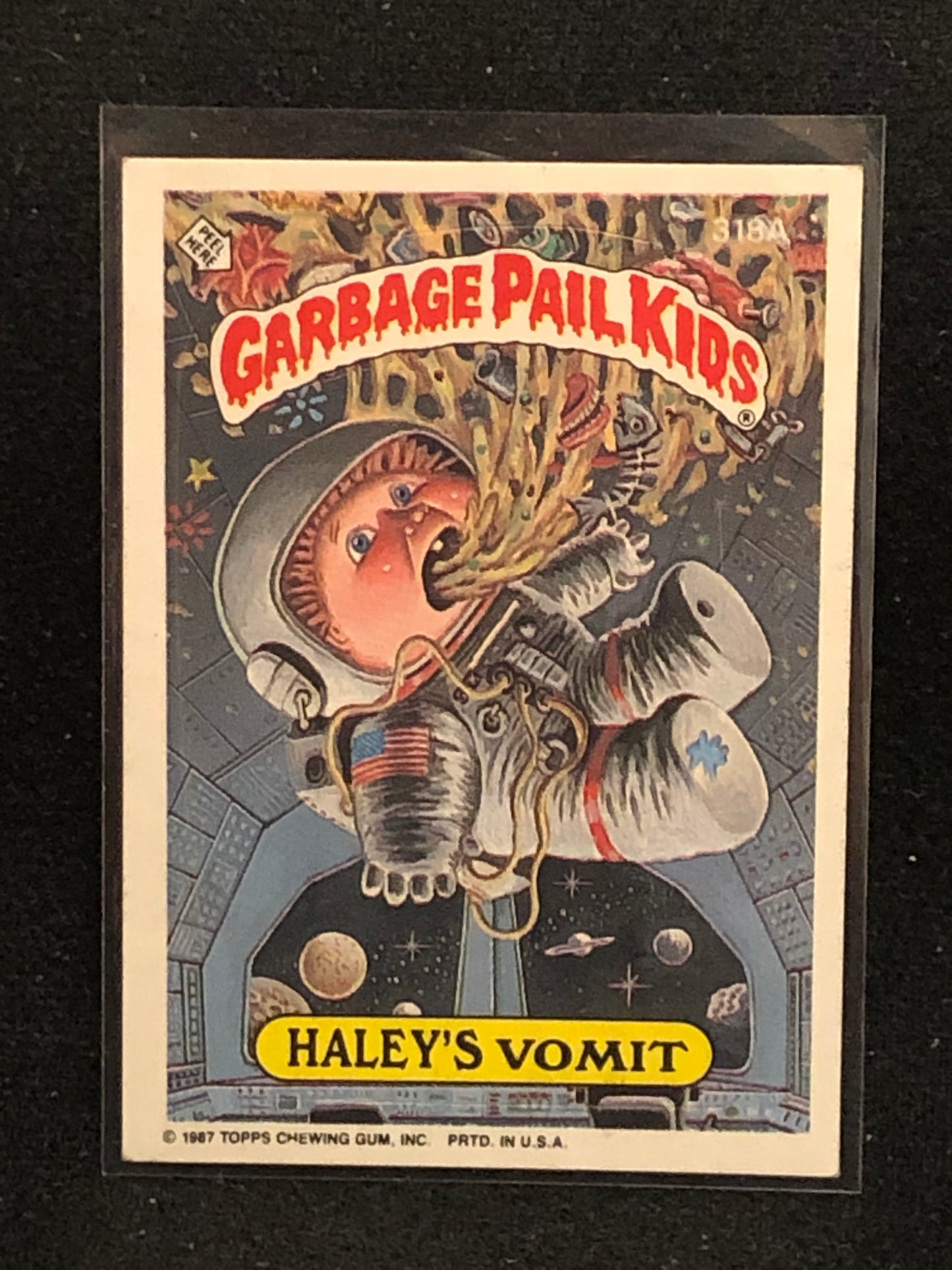 Garbage Pail Kids Original Series 8 (os8) 318a Haley's Vomit