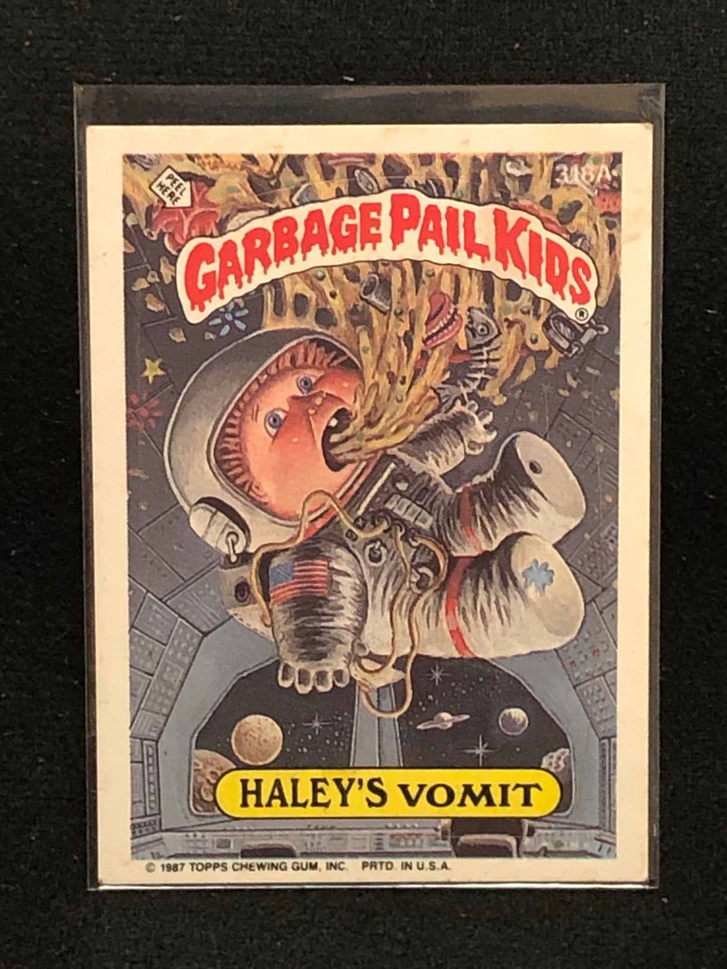 Garbage Pail Kids Original Series 8 (os8) 318a Haley's Vomit