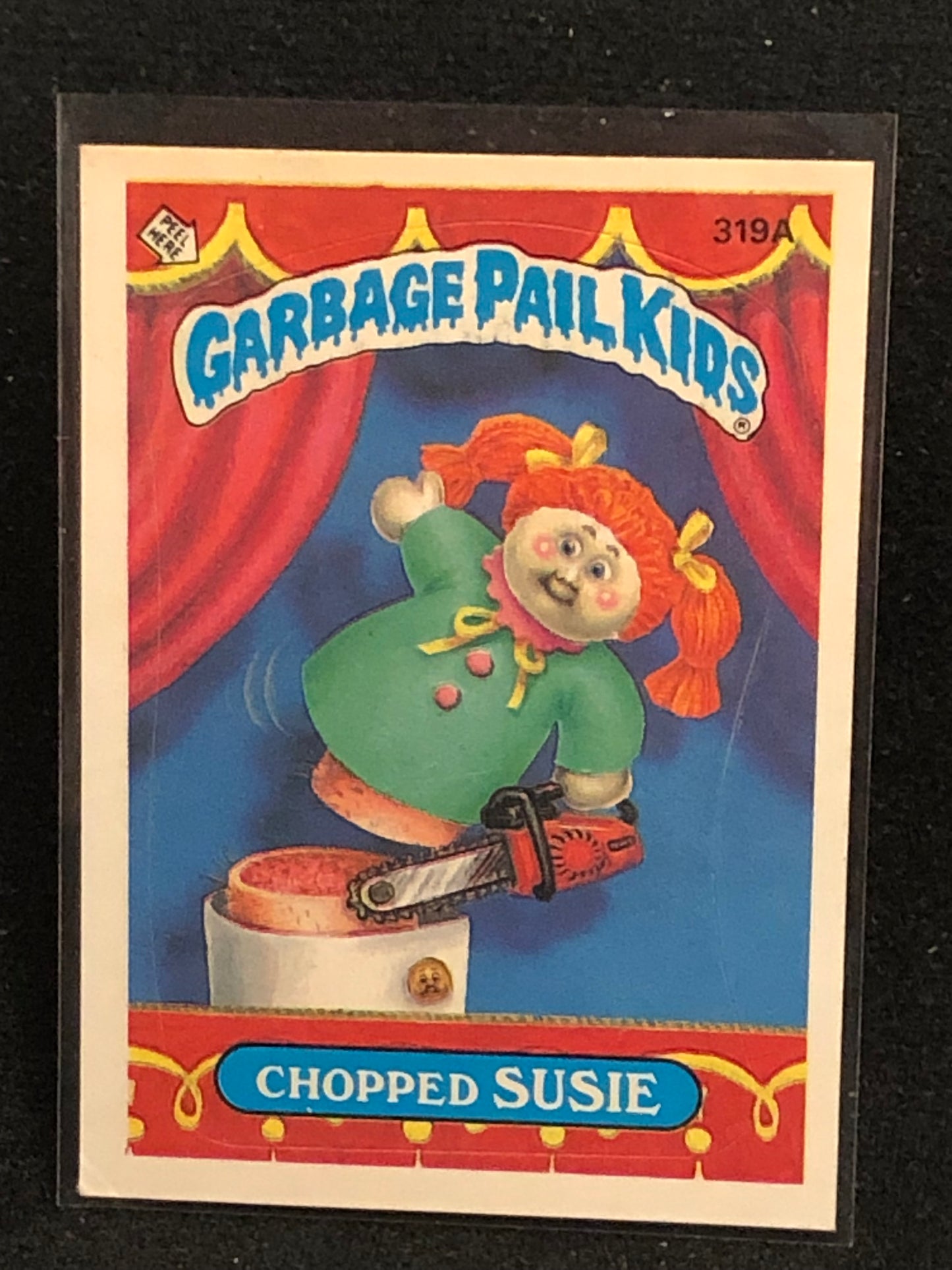 Garbage Pail Kids Original Series 8 (os8) 319a Chopped Susie