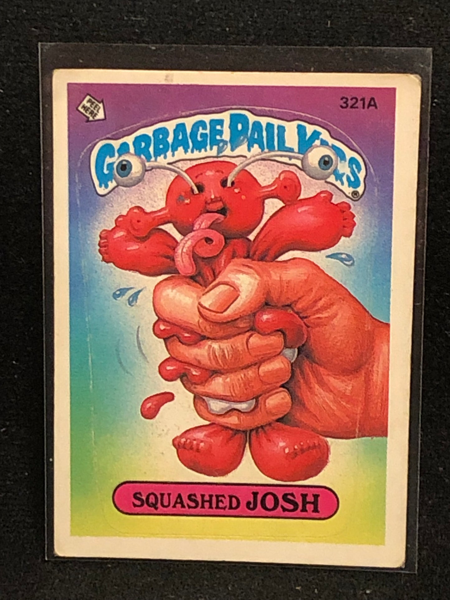 Garbage Pail Kids Original Series 8 (os8) 321a Squashed Josh