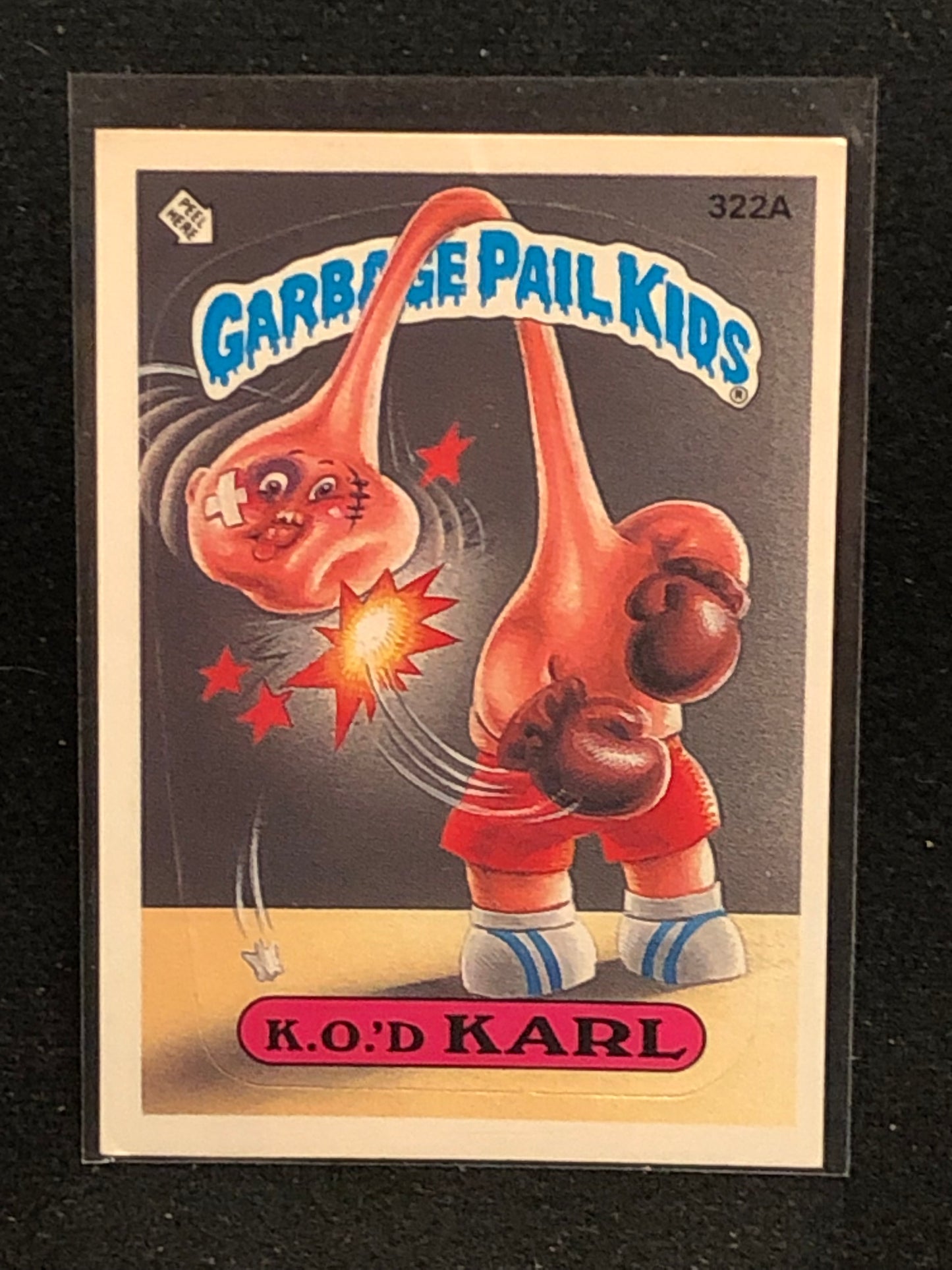 Garbage Pail Kids Original Series 8 (os8) 322a K.O.'d Karl