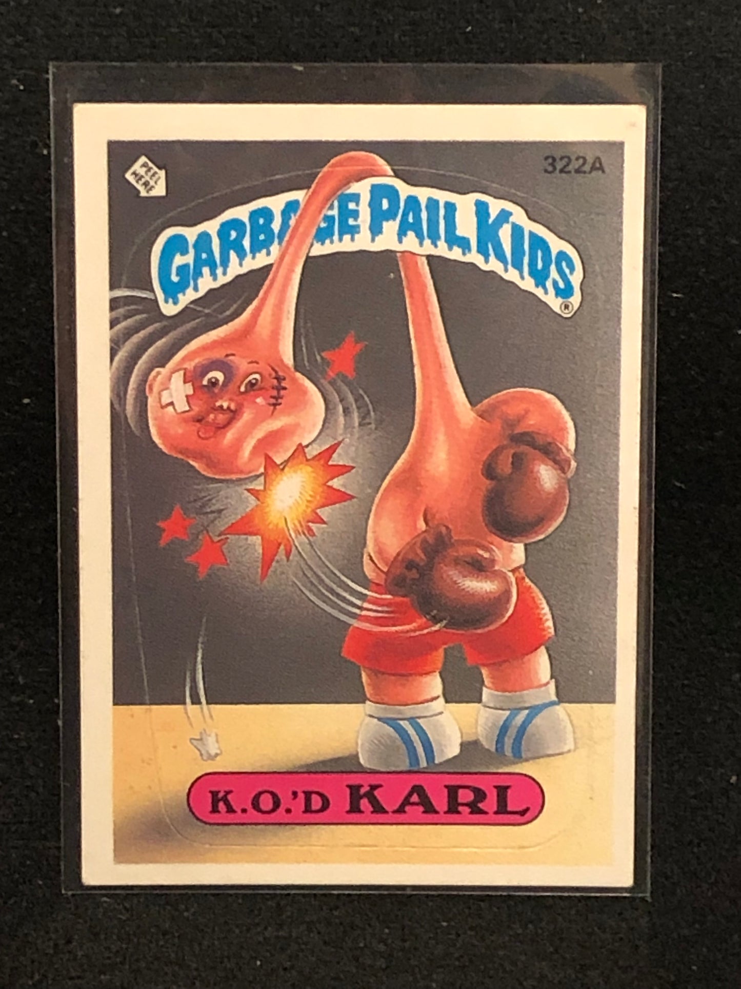 Garbage Pail Kids Original Series 8 (os8) 322a K.O.'d Karl