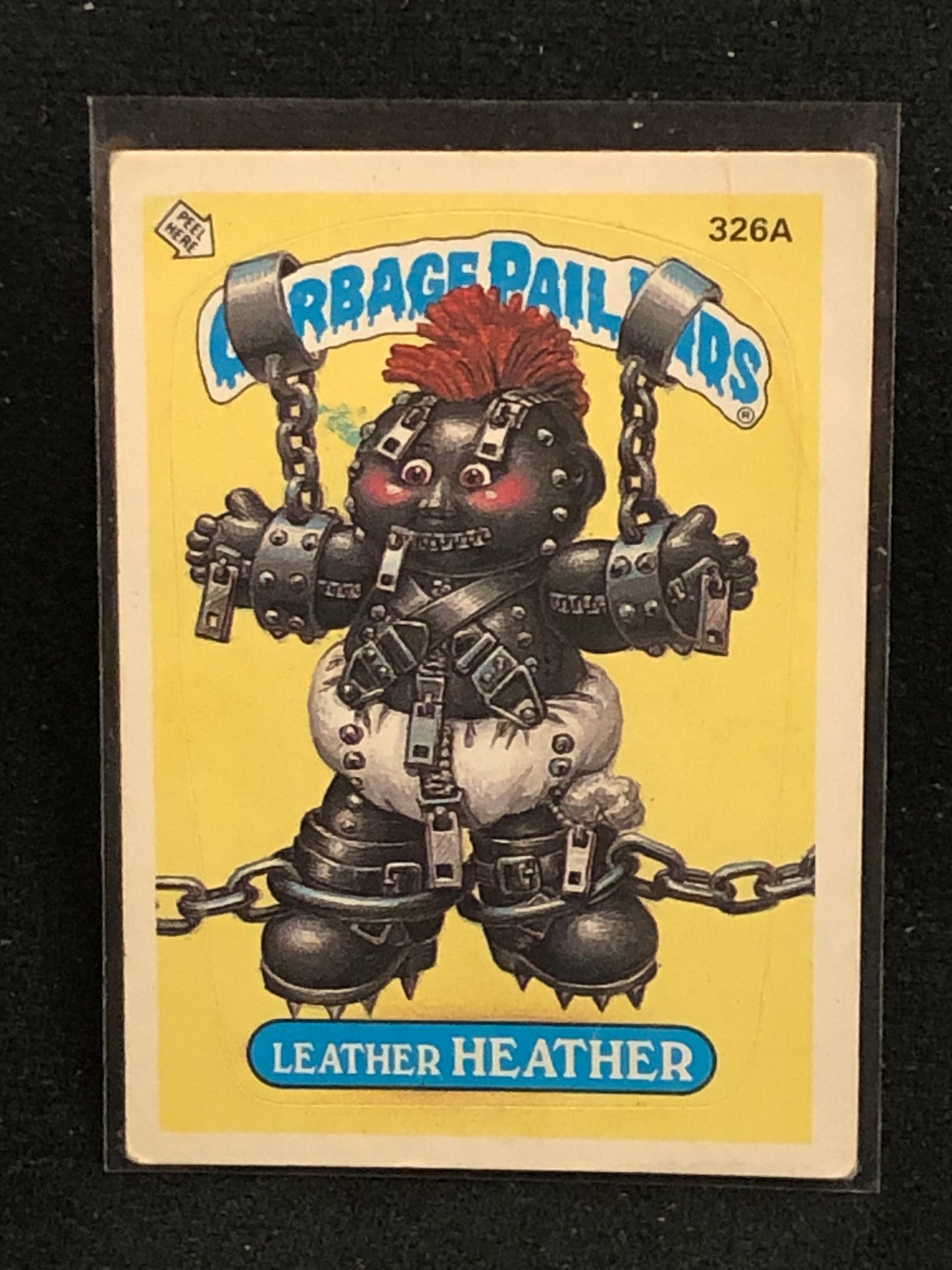 Garbage Pail Kids Original Series 8 (os8) 326a Leather Heather