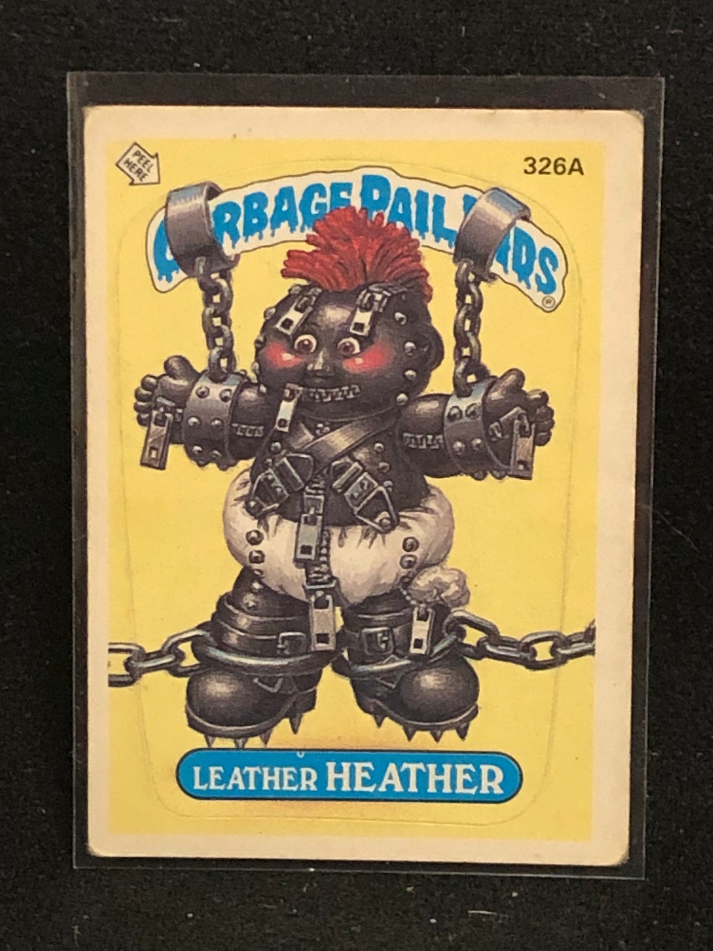 Garbage Pail Kids Original Series 8 (os8) 326a Leather Heather