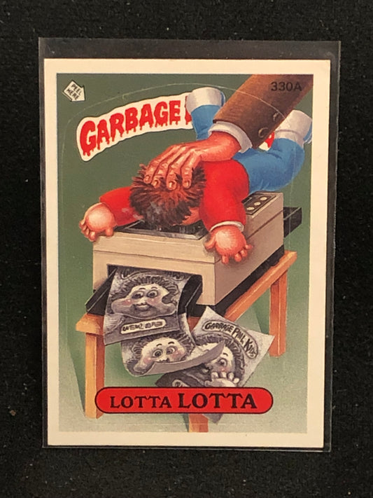 Garbage Pail Kids Original Series 8 (os8) 330a Lotta Lotta