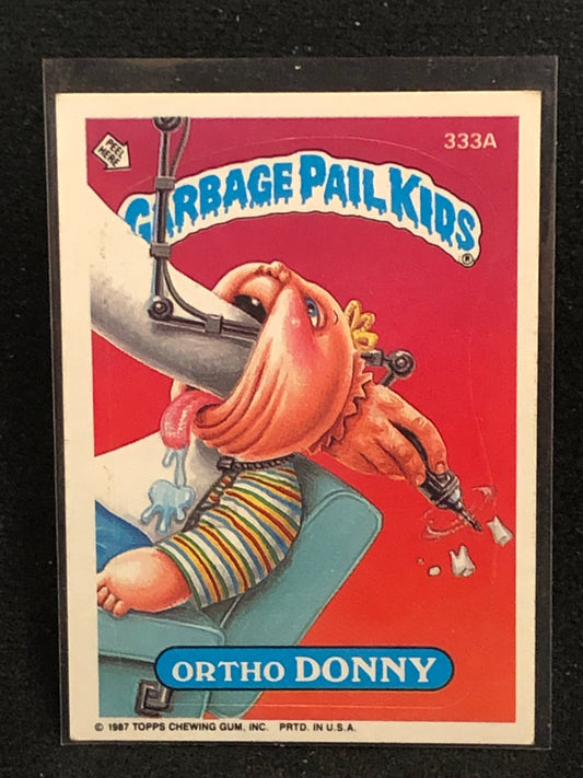 Garbage Pail Kids Original Series 8 (os8) 333a Ortho Donny