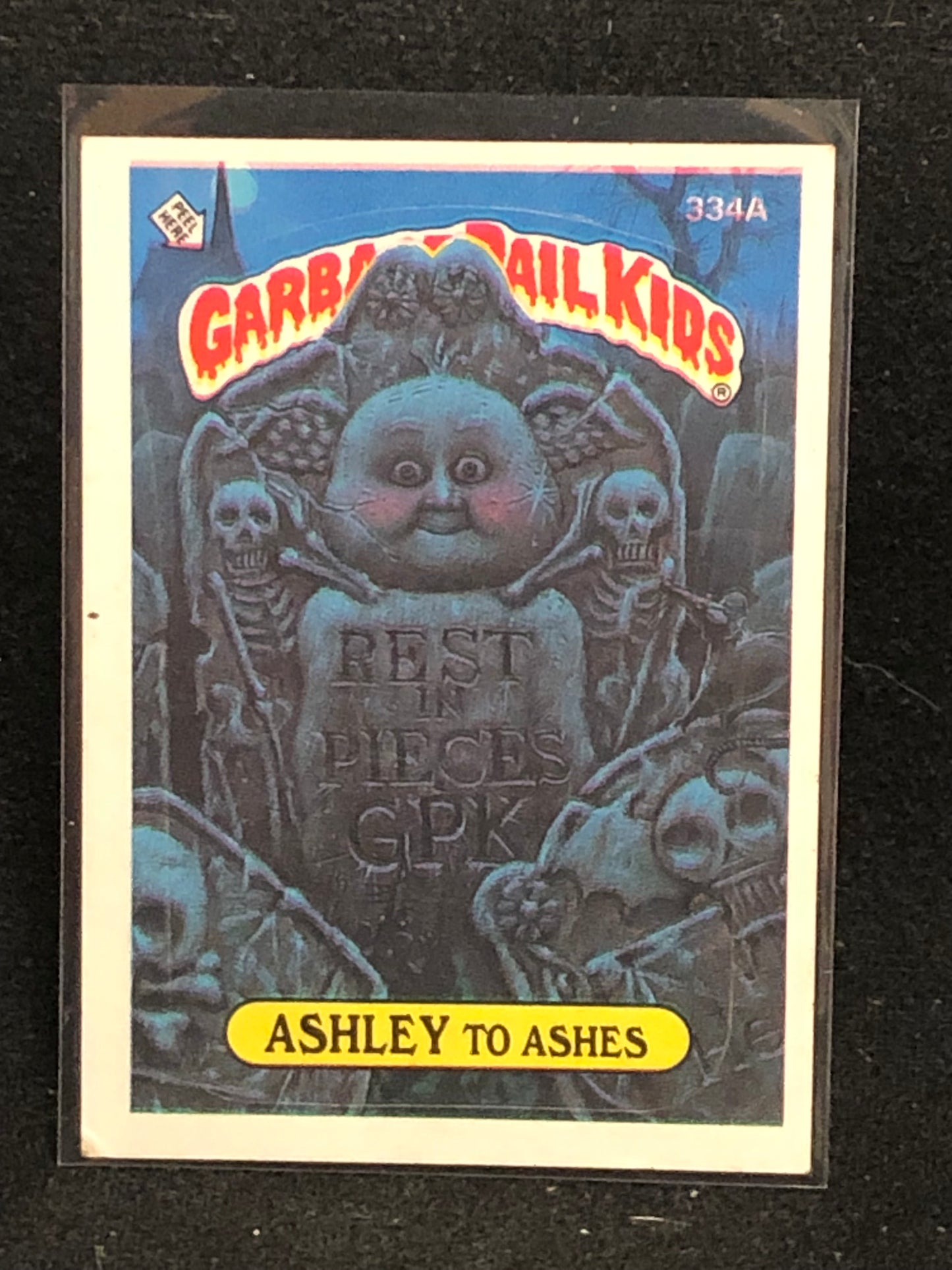 Garbage Pail Kids Original Series 8 (os8) 334a Ashley To Ashes