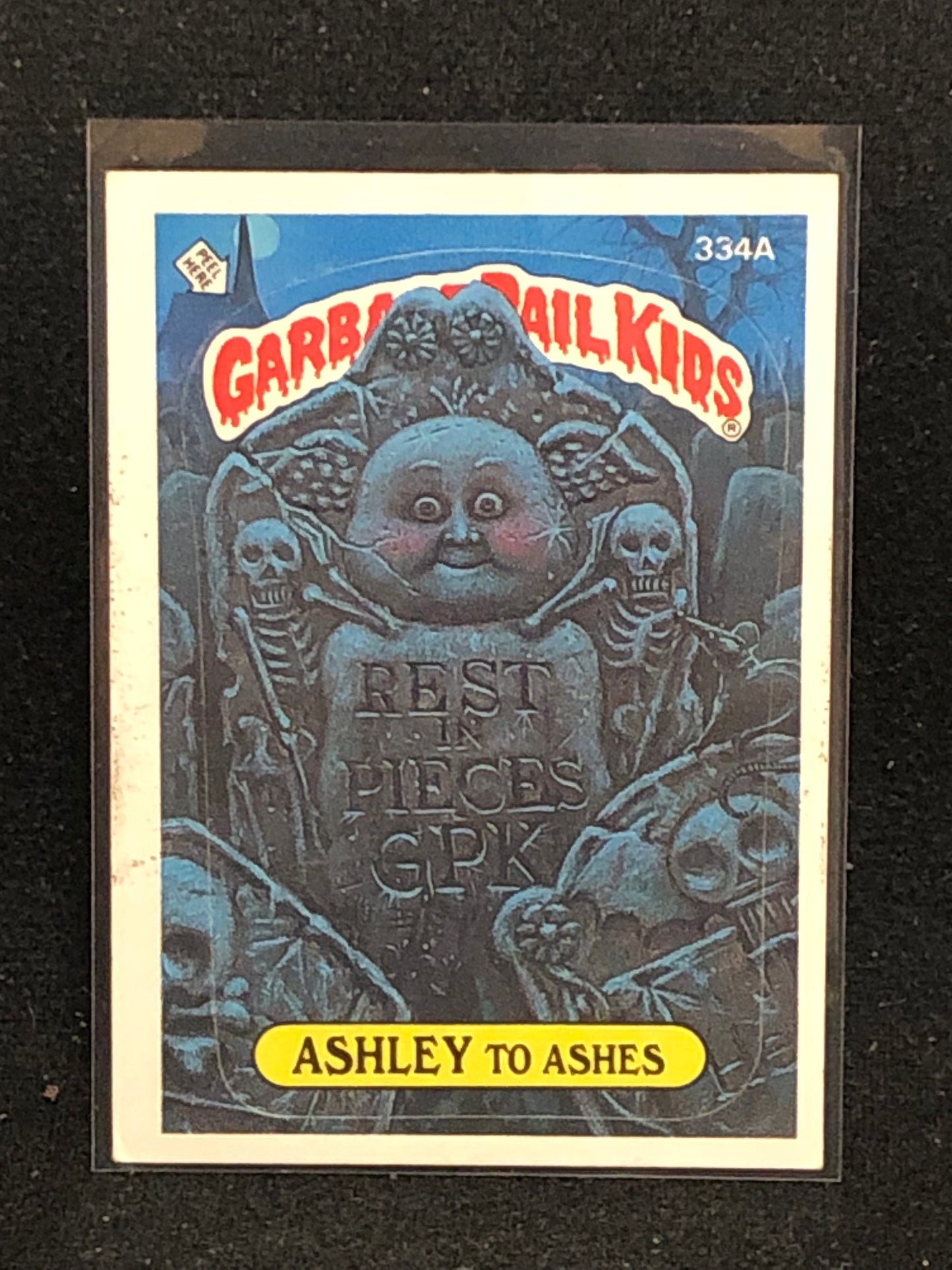 Garbage Pail Kids Original Series 8 (os8) 334a Ashley To Ashes