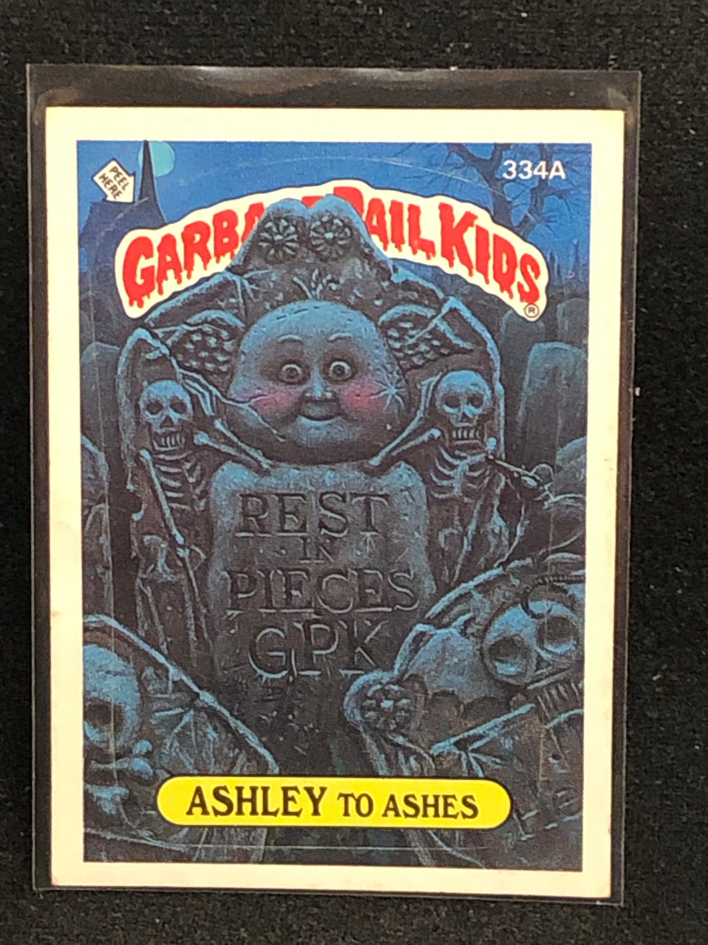 Garbage Pail Kids Original Series 8 (os8) 334a Ashley To Ashes