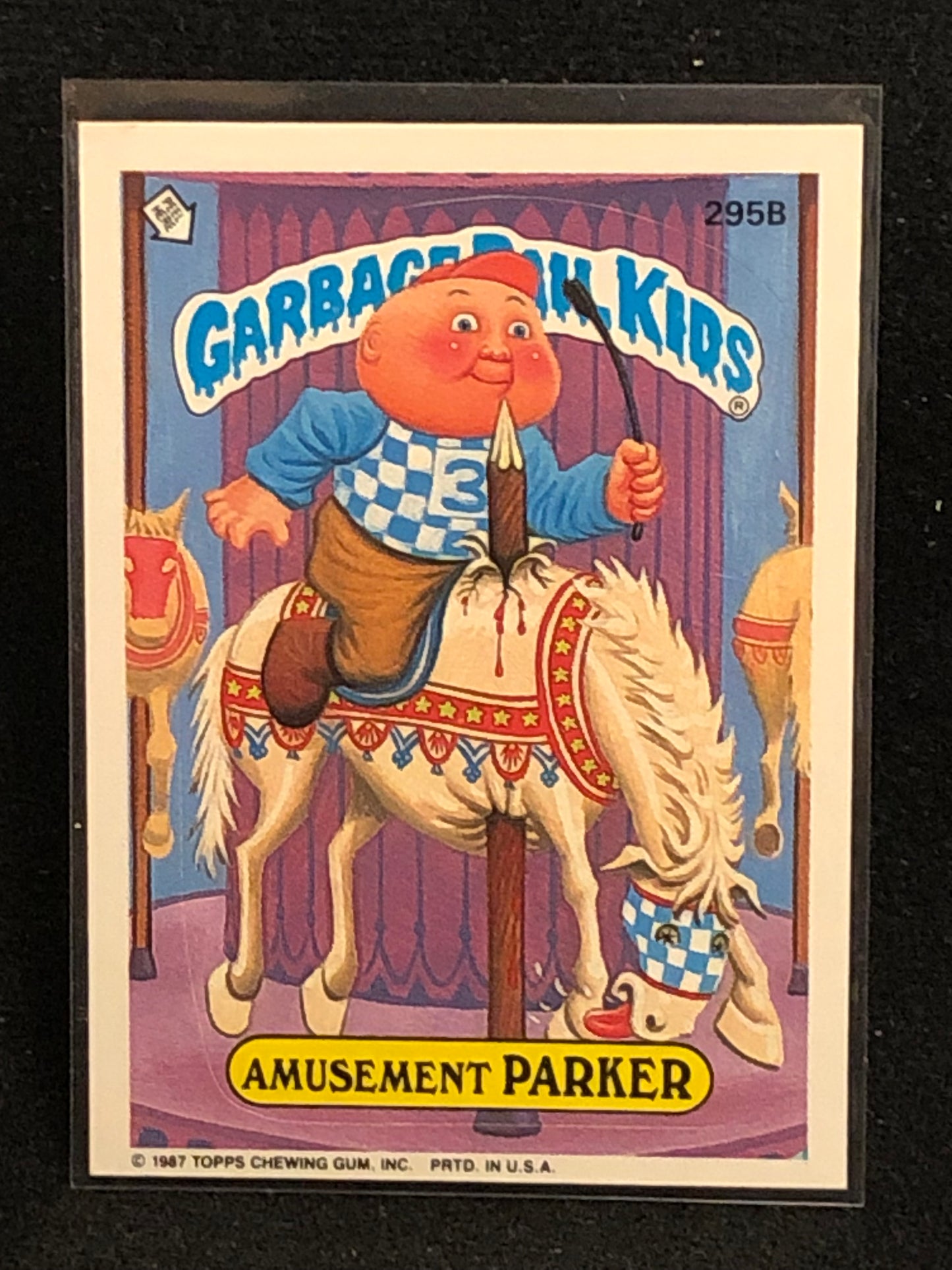 Garbage Pail Kids Original Series 8 (os8) 295b Amusement Parker